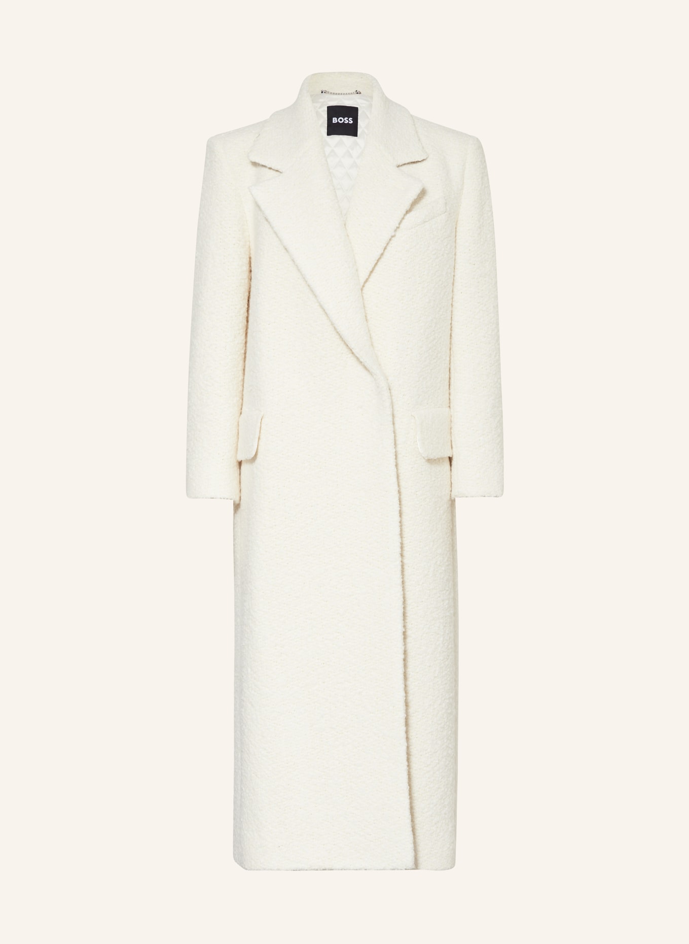 BOSS Bouclé-Mantel CADENSI: WEISS