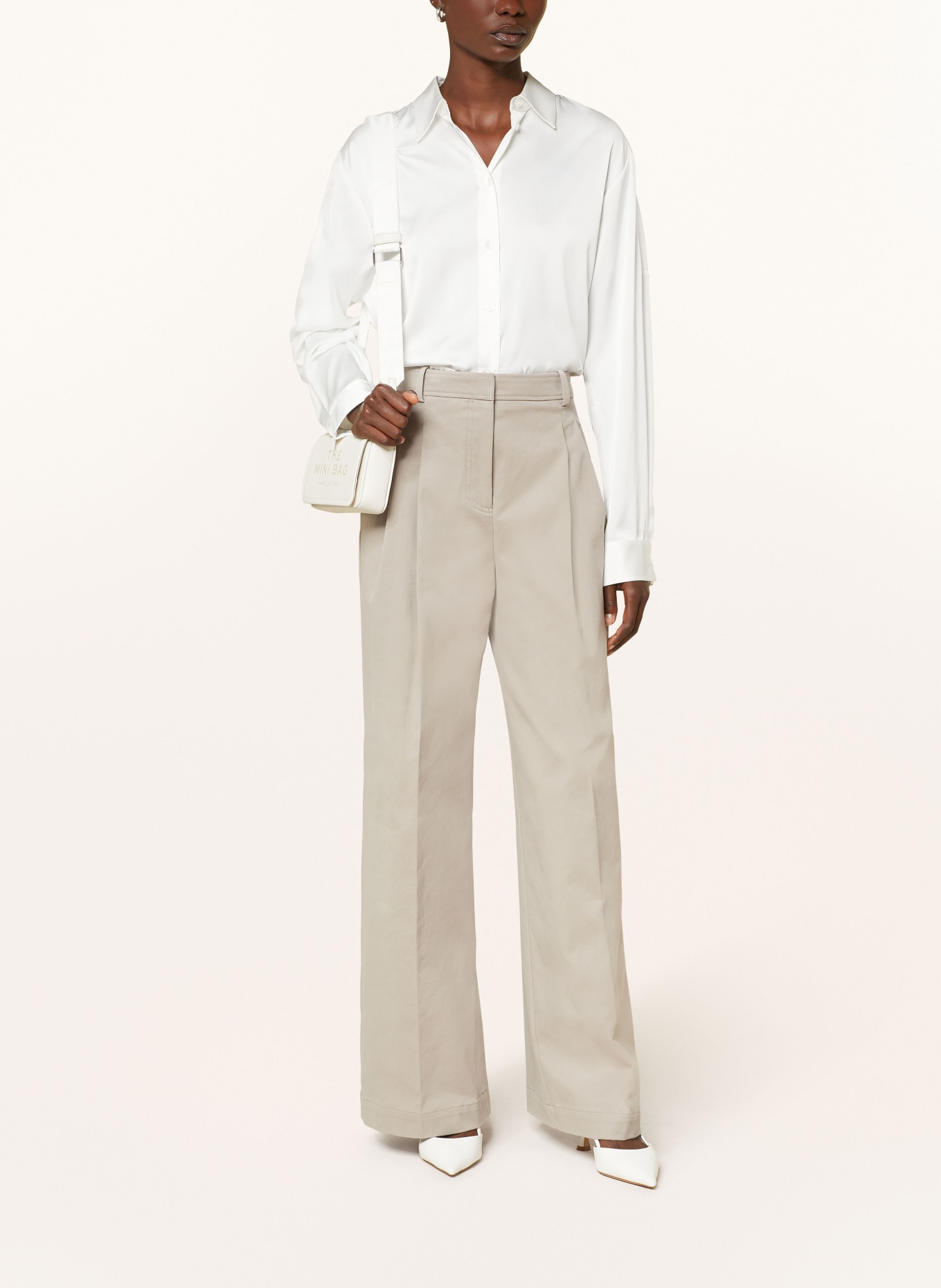 BOSS Marlene trousers TIANA, Color: GRAY (Image 2)