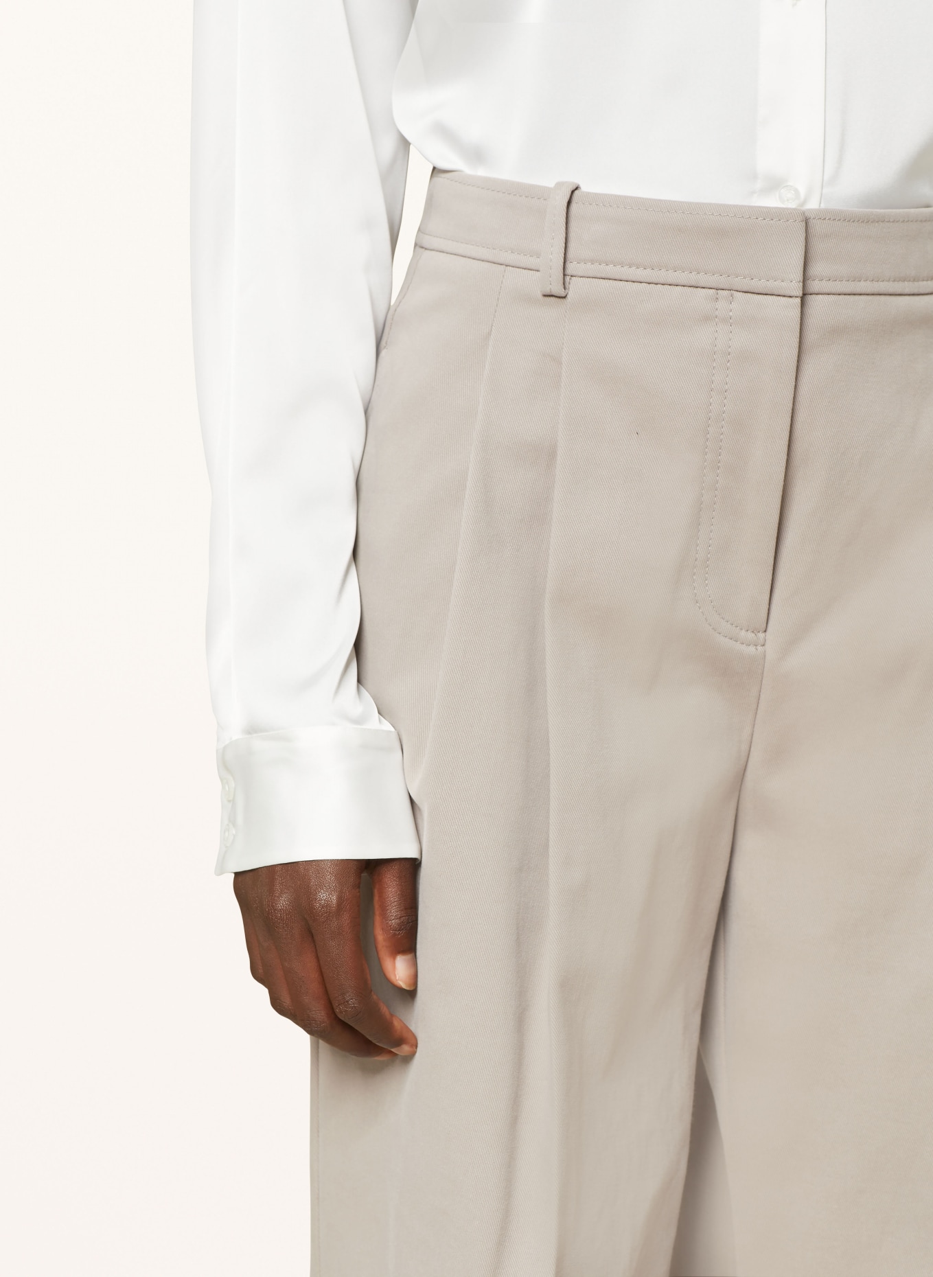 BOSS Marlene trousers TIANA, Color: GRAY (Image 5)