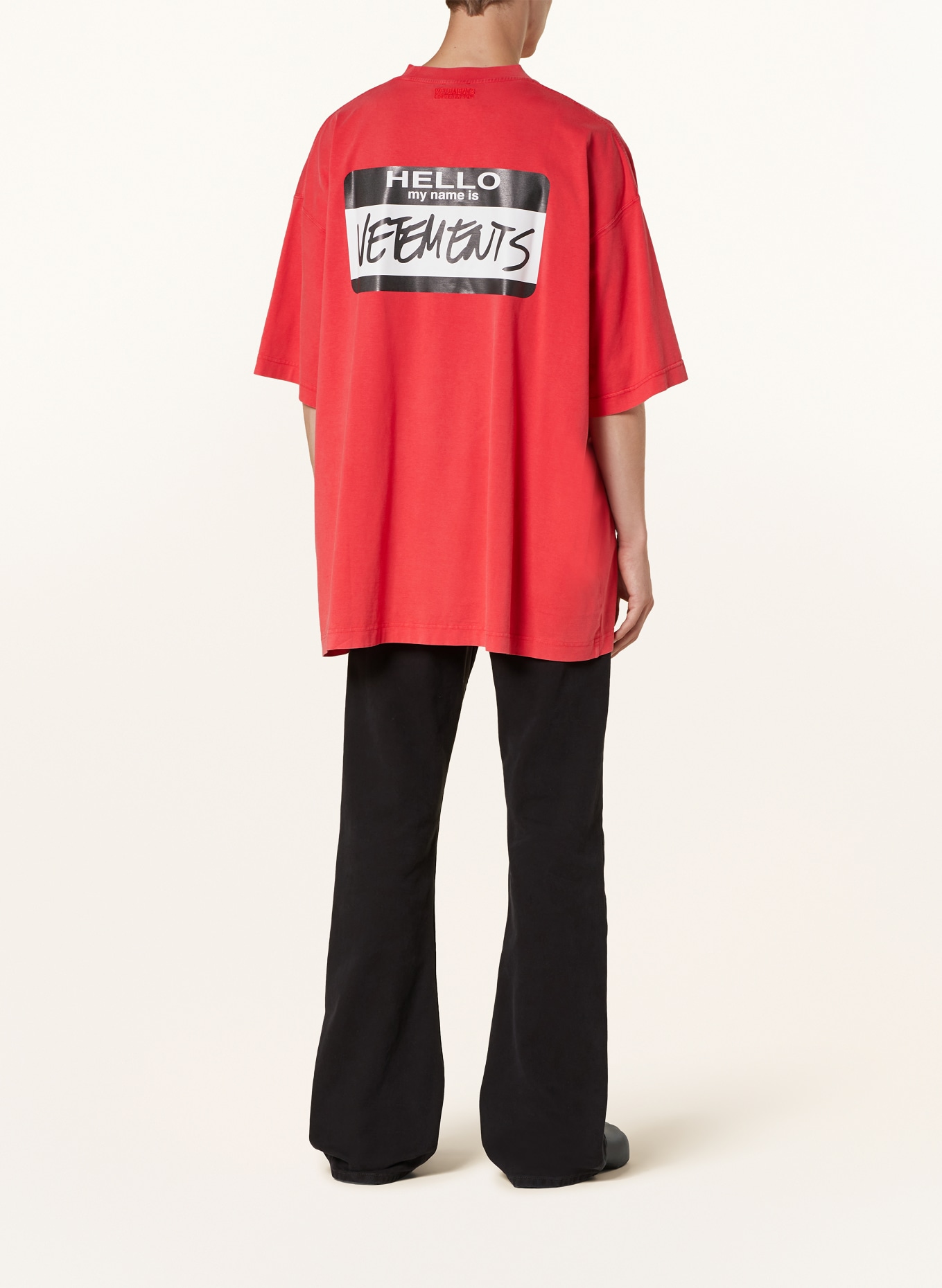 VETEMENTS Oversized-Shirt, Farbe: ROT/ WEISS/ SCHWARZ (Bild 2)
