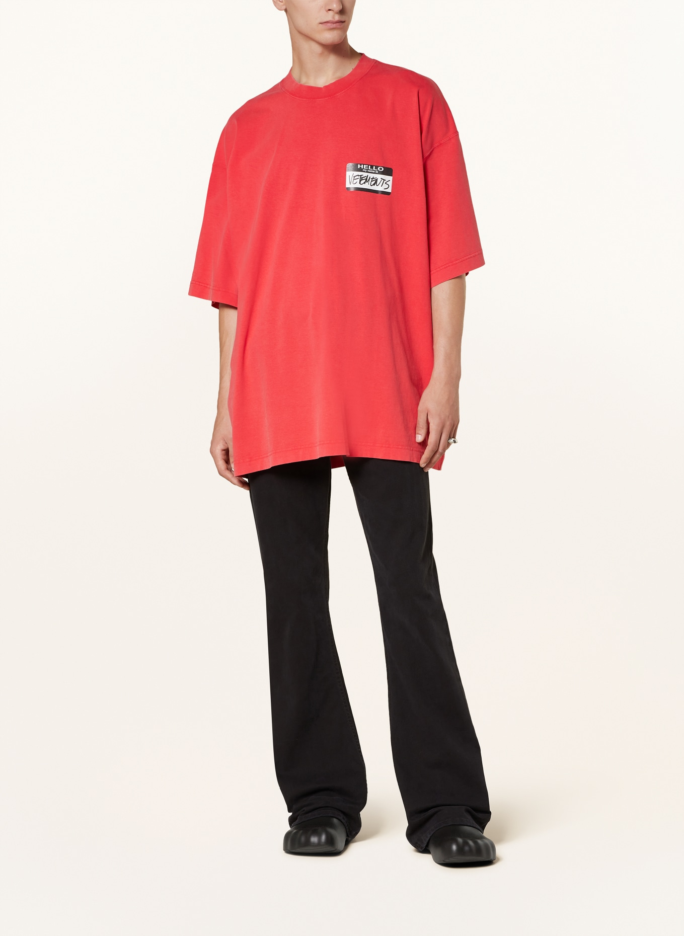 VETEMENTS Oversized-Shirt, Farbe: ROT/ WEISS/ SCHWARZ (Bild 3)