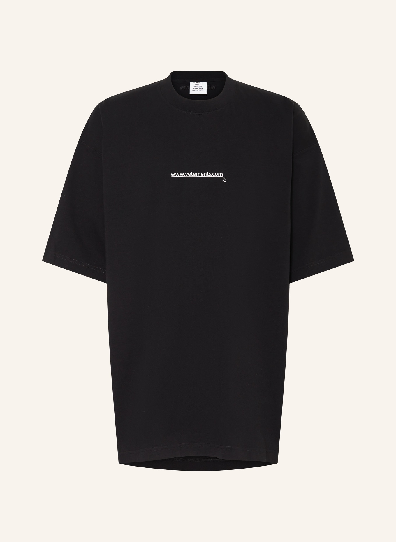 VETEMENTS Oversized-Shirt, Farbe: SCHWARZ (Bild 1)