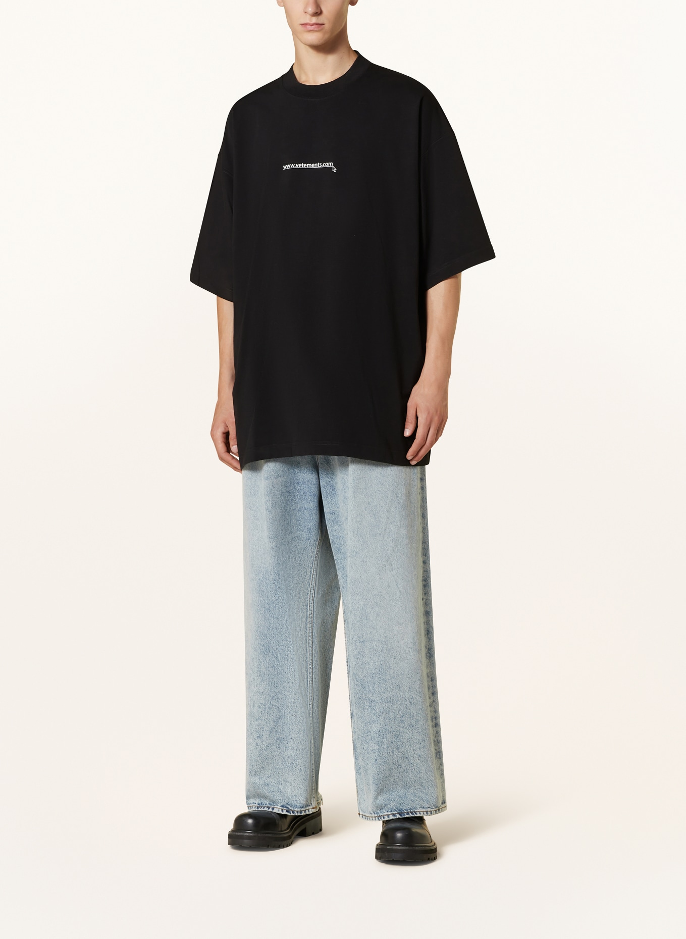 VETEMENTS Oversized-Shirt, Farbe: SCHWARZ (Bild 2)