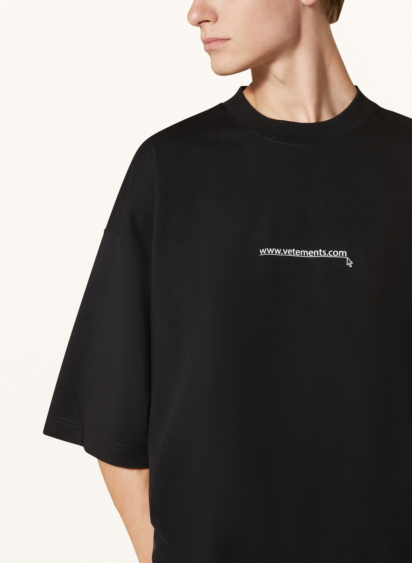 VETEMENTS Oversized-Shirt, Farbe: SCHWARZ (Bild 4)