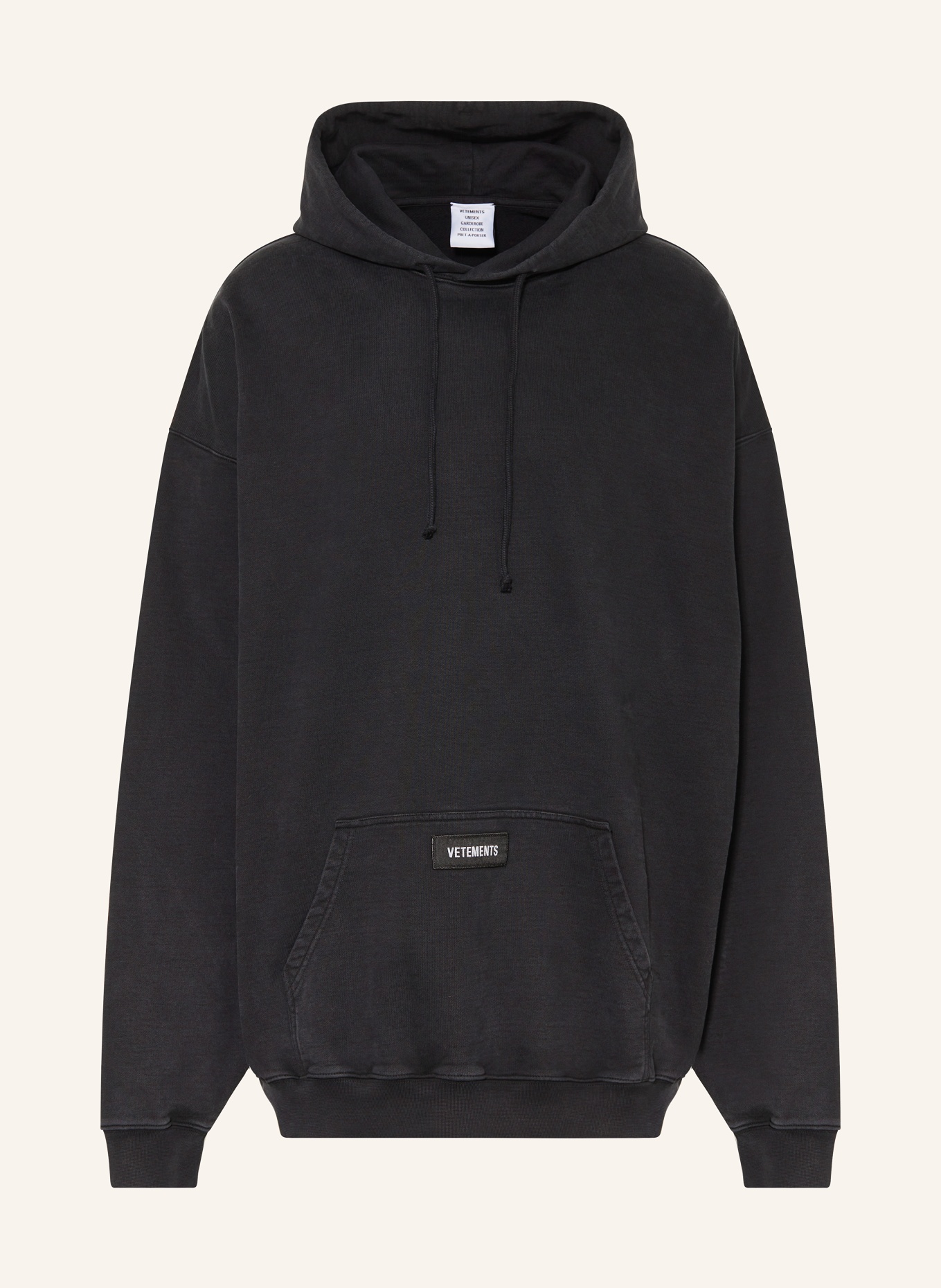 VETEMENTS Oversized hoodie in black