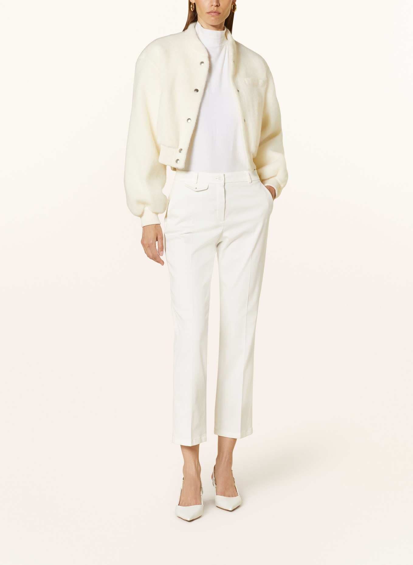 RAFFAELLO ROSSI 7/8 trousers DORAIN, Color: WHITE (Image 2)