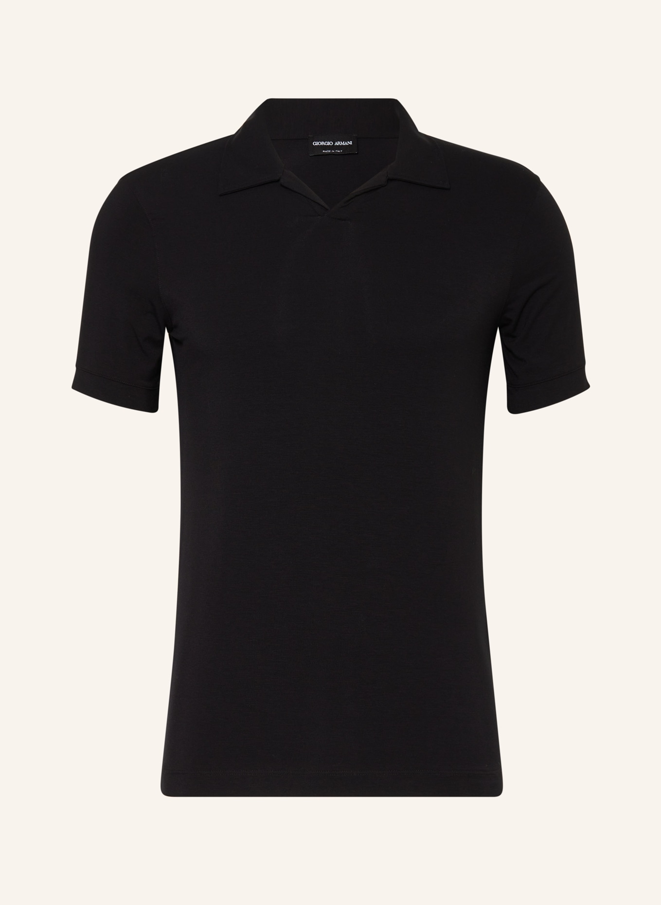 GIORGIO ARMANI Jersey polo shirt: BLACK