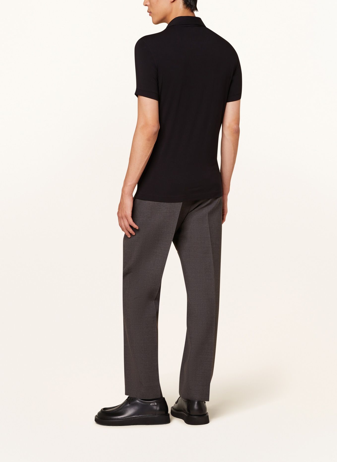 GIORGIO ARMANI Jersey polo shirt: BLACK