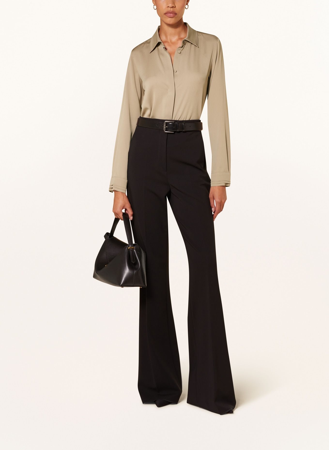 Max Mara Shirt blouse NOREL in silk: TAUPE (Image 2)