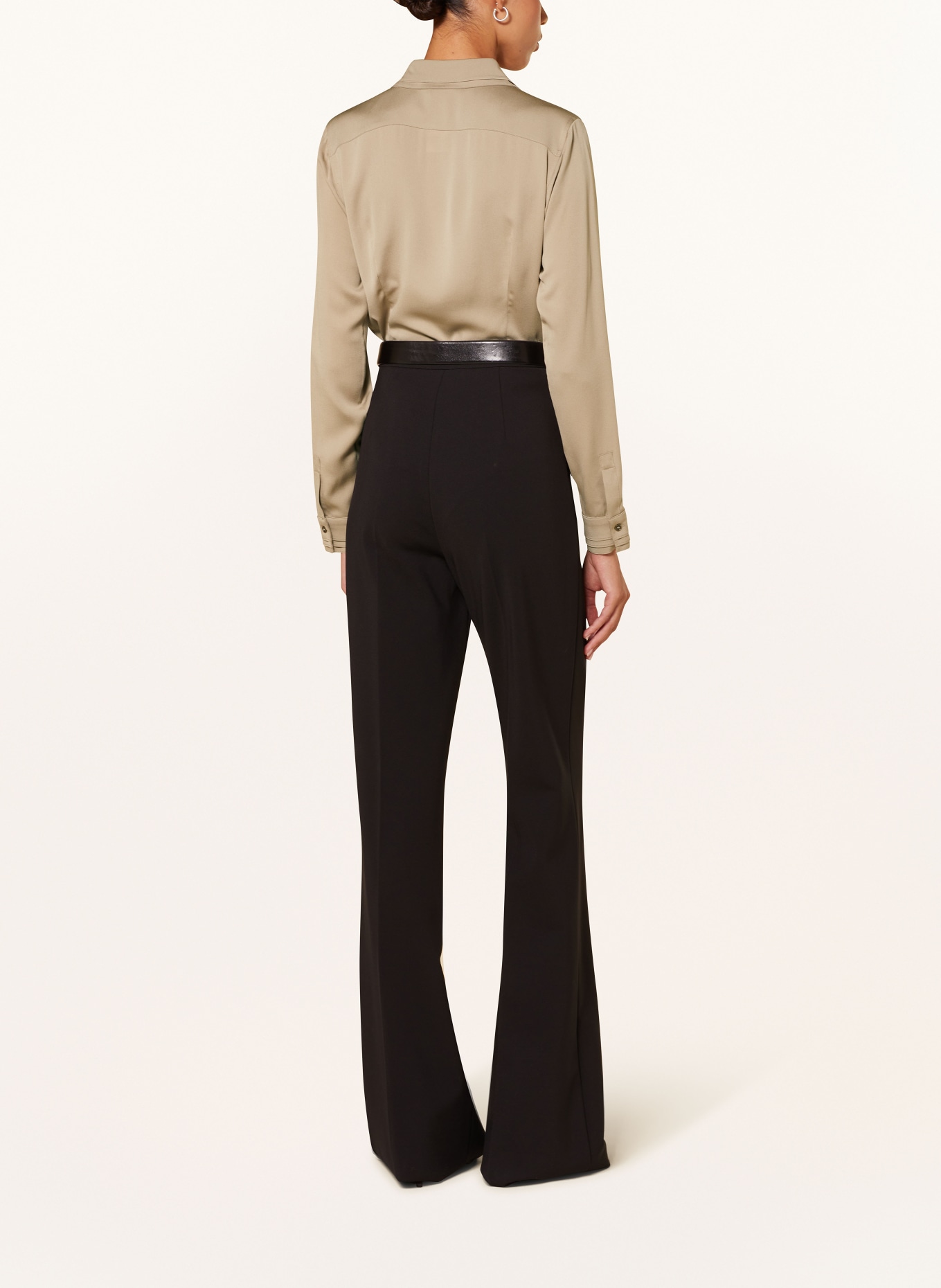 Max Mara Shirt blouse NOREL in silk: TAUPE (Image 3)