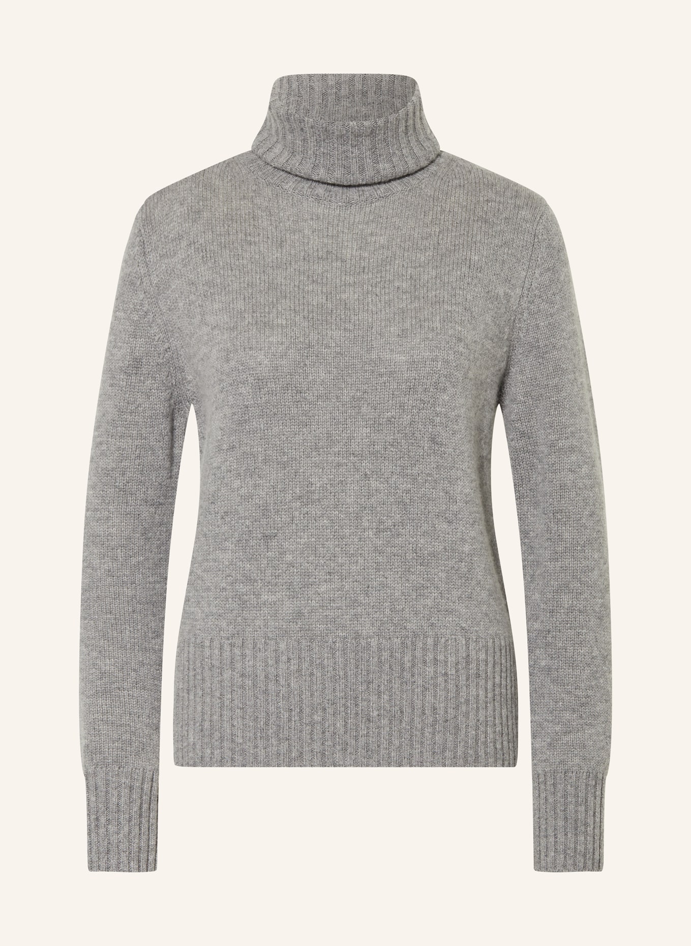 ALLUDE Turtleneck sweater with cashmere, Color: GRAY (Image 1)