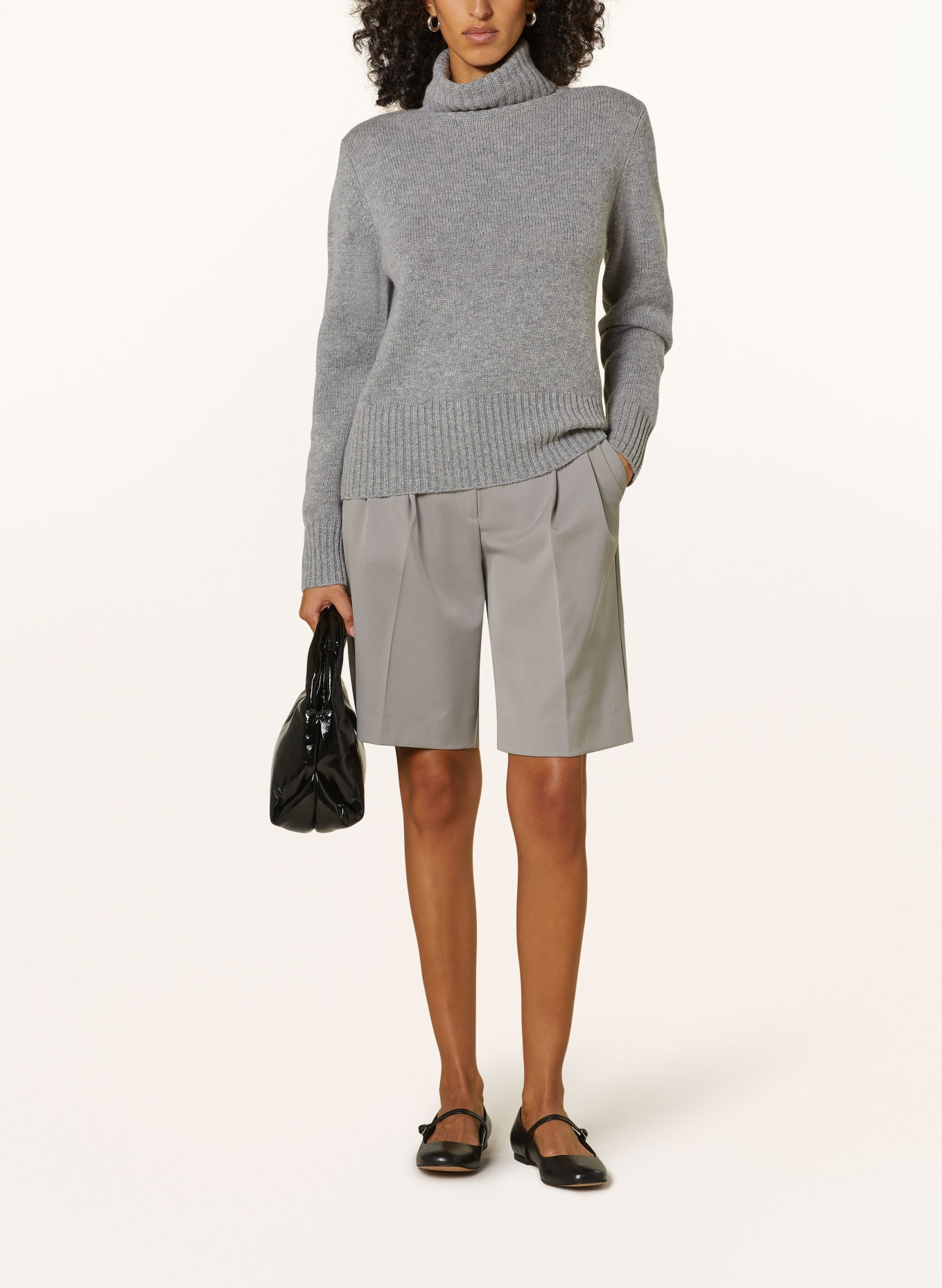 ALLUDE Turtleneck sweater with cashmere, Color: GRAY (Image 2)