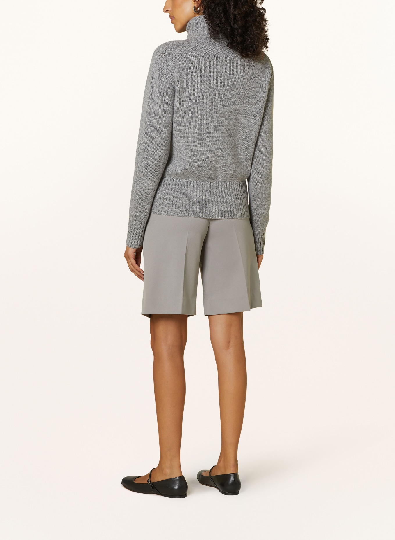 ALLUDE Turtleneck sweater with cashmere, Color: GRAY (Image 3)