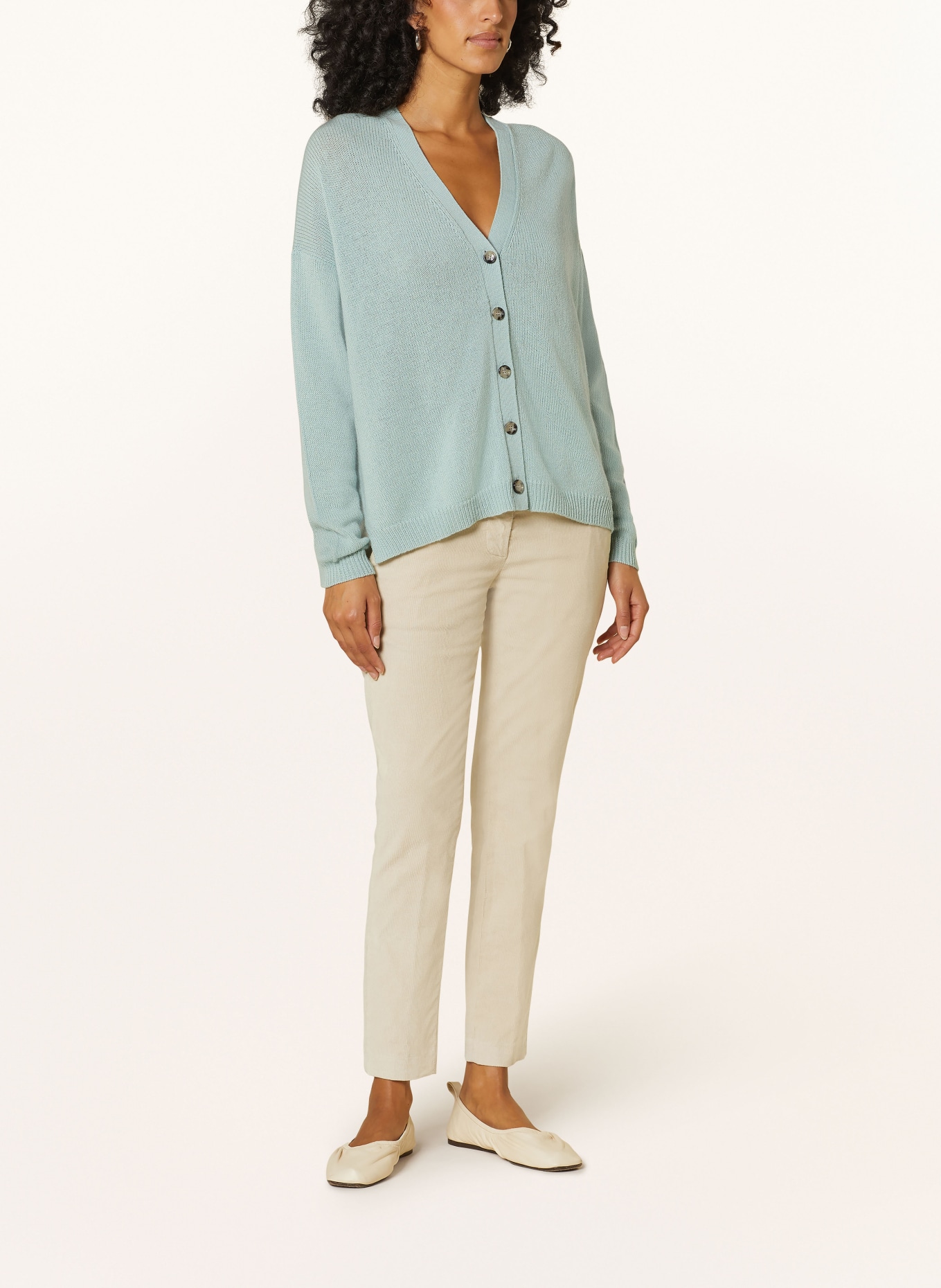 ALLUDE Cashmere cardigan, Color: MINT (Image 2)