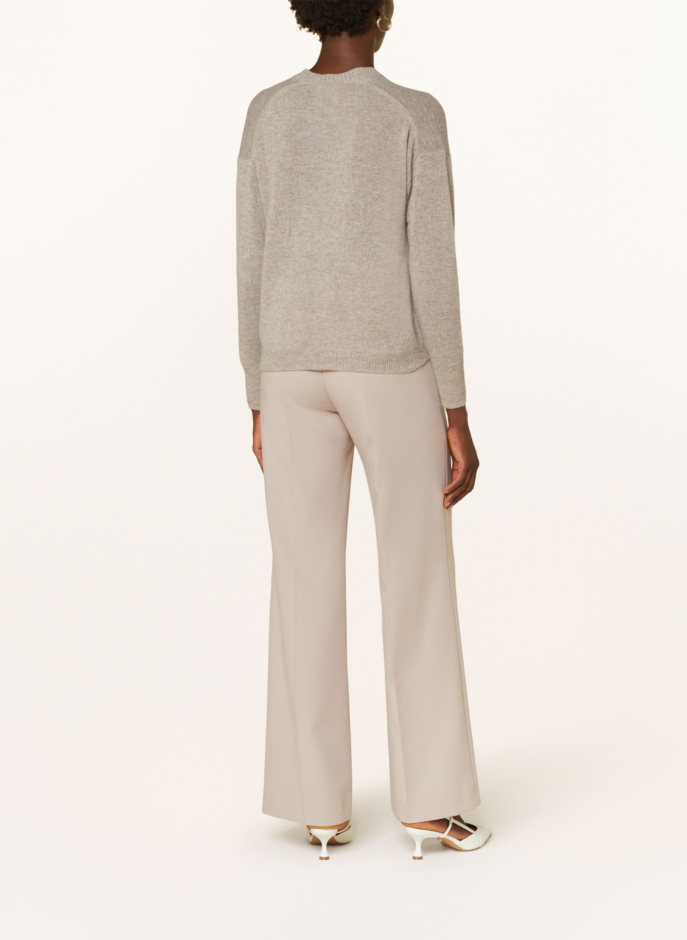 ALLUDE Cashmere cardigan, Color: TAUPE (Image 3)