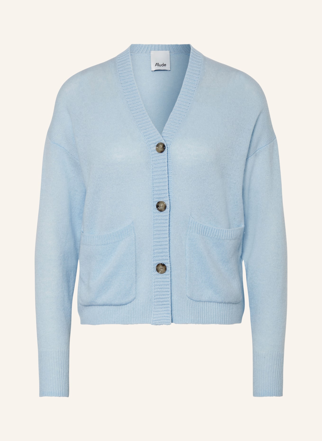 ALLUDE Cashmere cardigan, Color: LIGHT BLUE (Image 1)