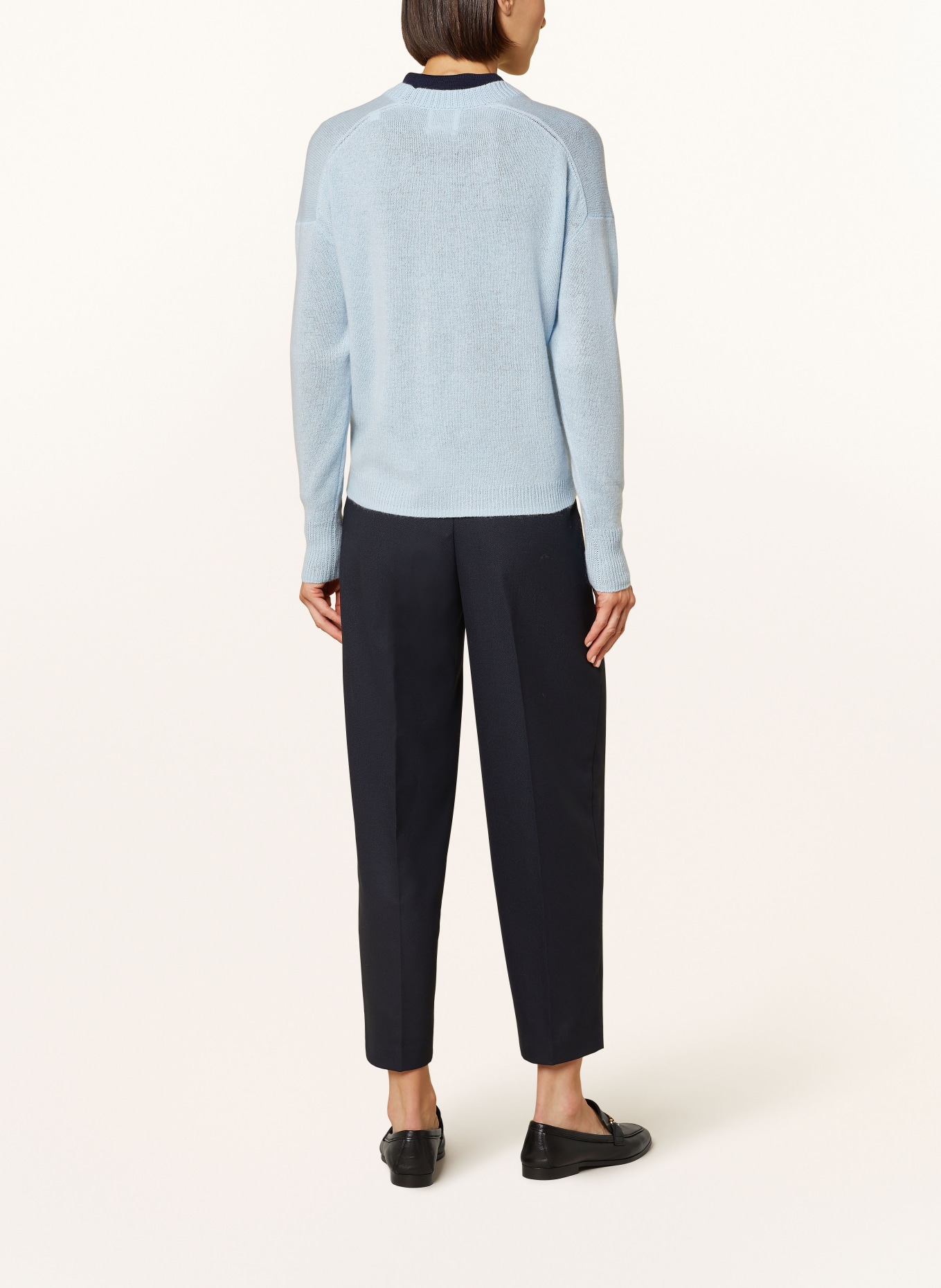 ALLUDE Cashmere cardigan, Color: LIGHT BLUE (Image 3)