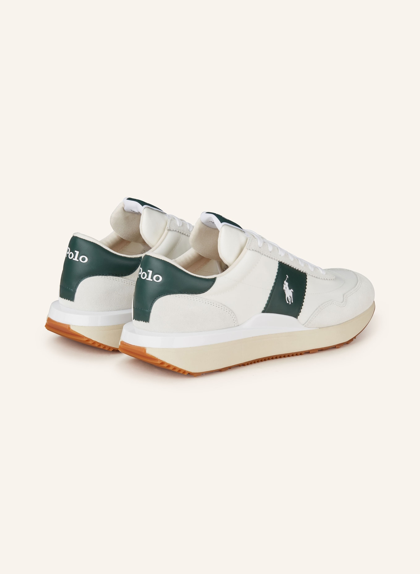 POLO RALPH LAUREN Sneakers, Color: WHITE/ DARK GREEN (Image 2)