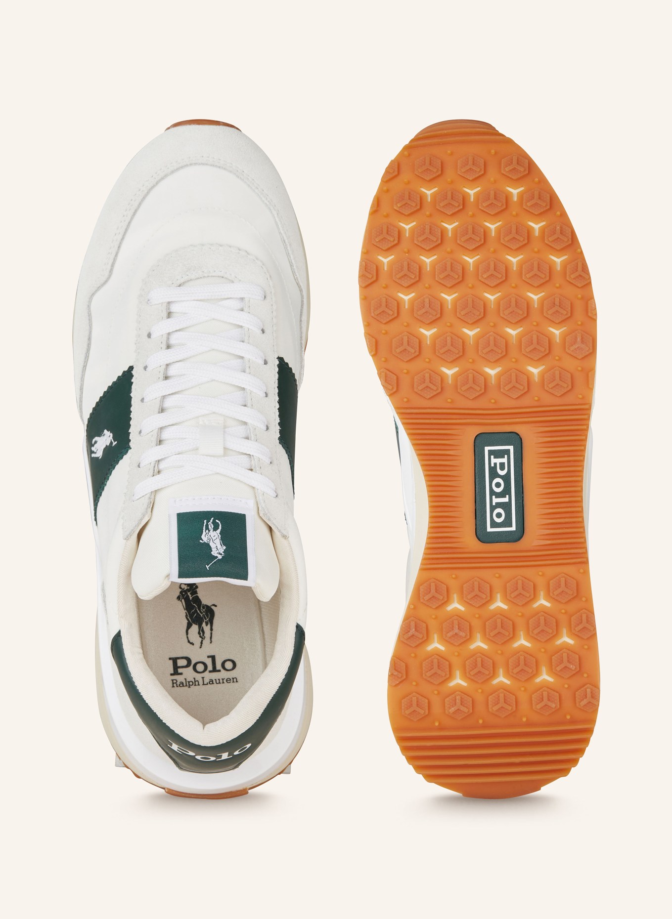 POLO RALPH LAUREN Sneakers, Color: WHITE/ DARK GREEN (Image 5)