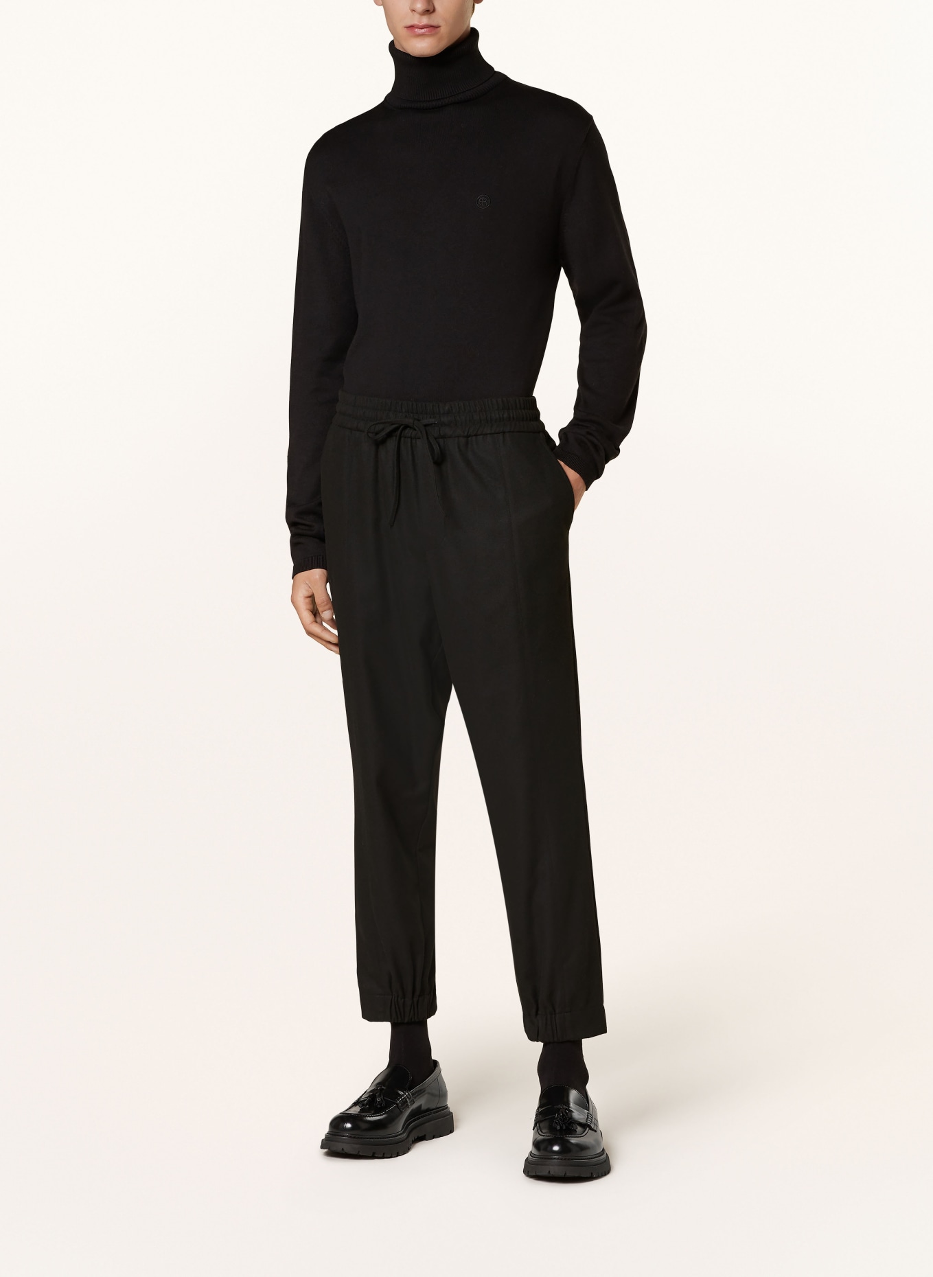 ELIAS RUMELIS Rollkragenpullover ERELIAS: SCHWARZ