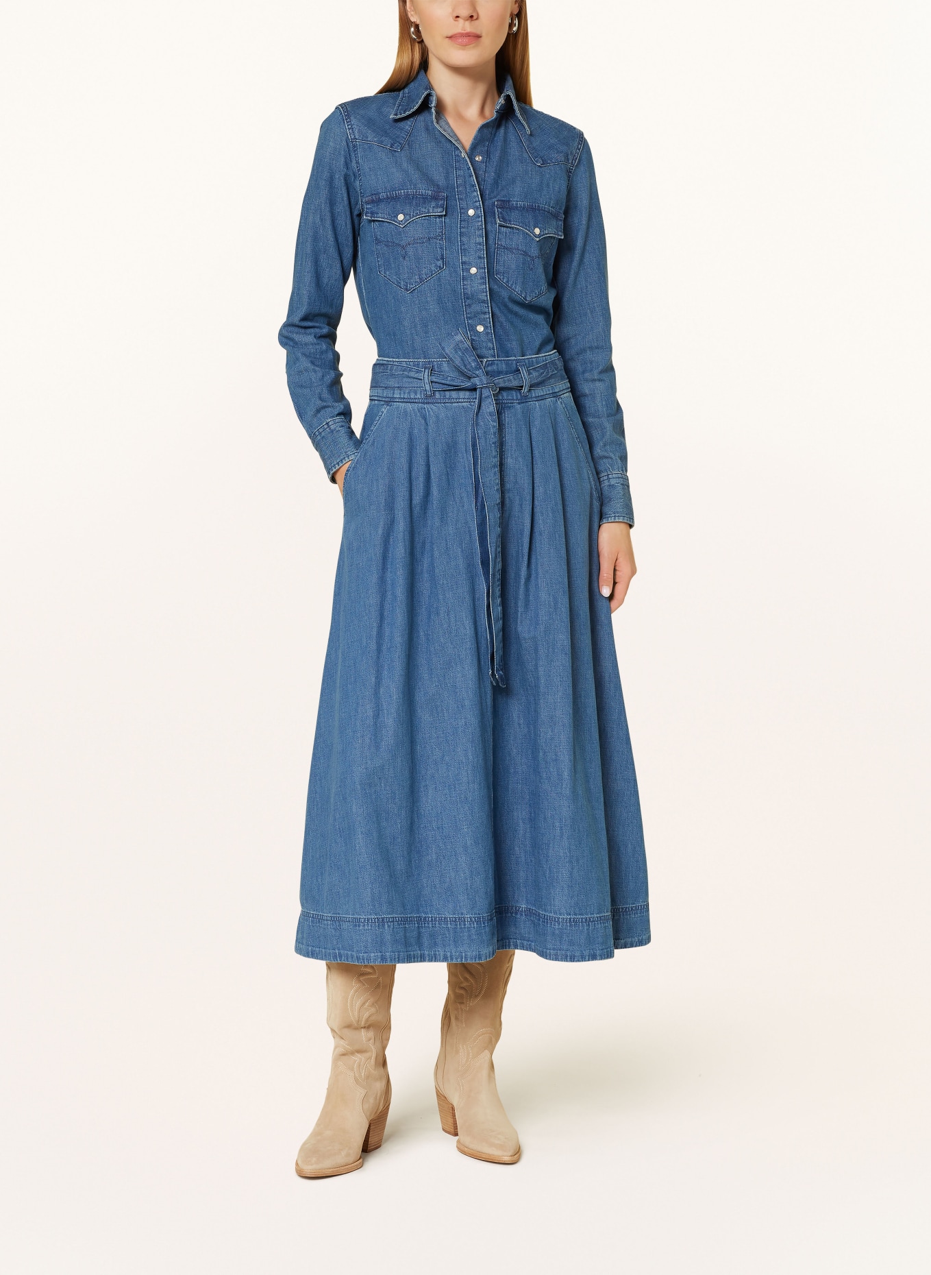 LAUREN RALPH LAUREN Denim skirt, Color: BLUE (Image 2)