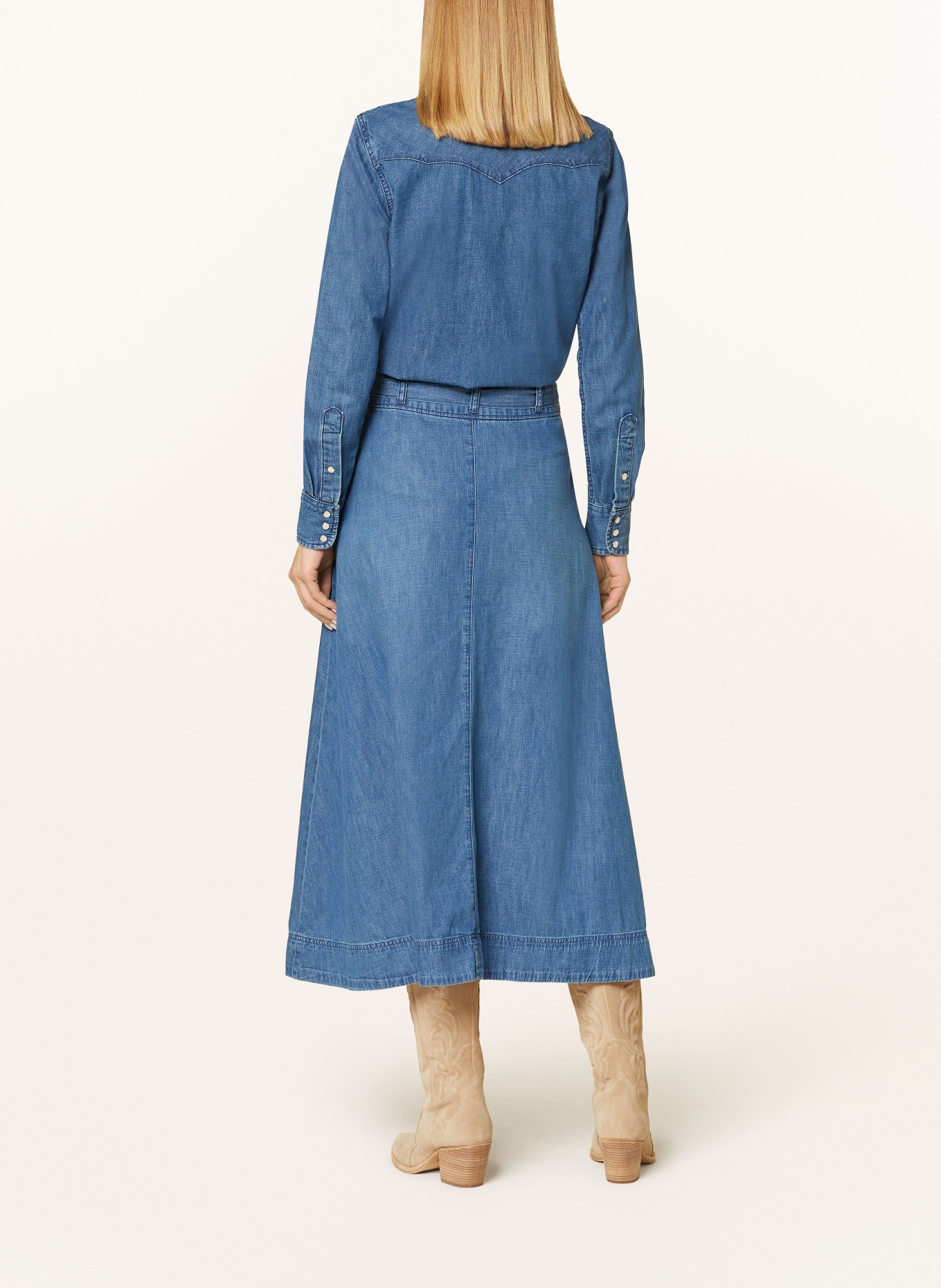 LAUREN RALPH LAUREN Denim skirt, Color: BLUE (Image 3)