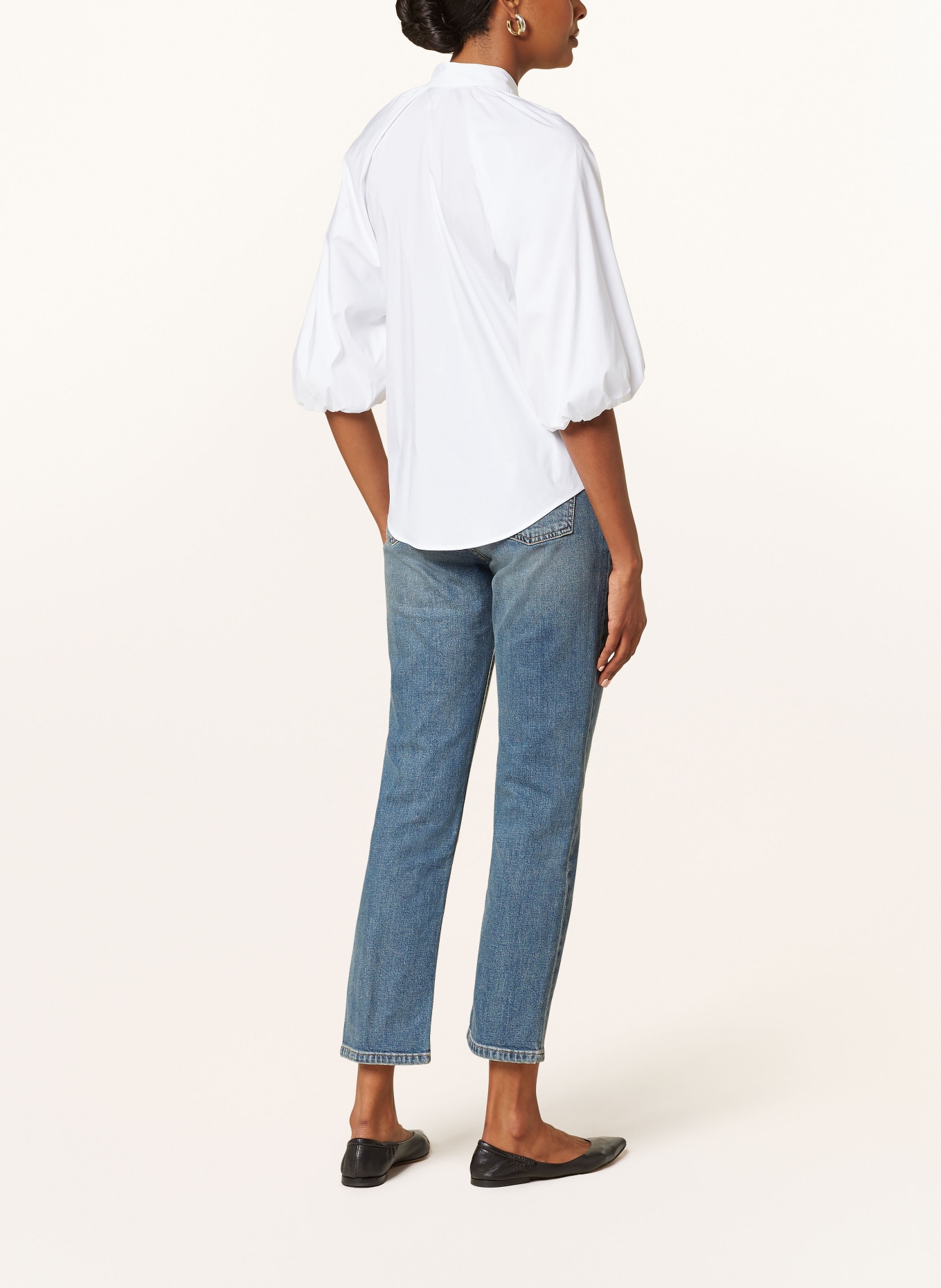 LAUREN RALPH LAUREN Shirt blouse with 3/4 sleeves, Color: WHITE (Image 3)