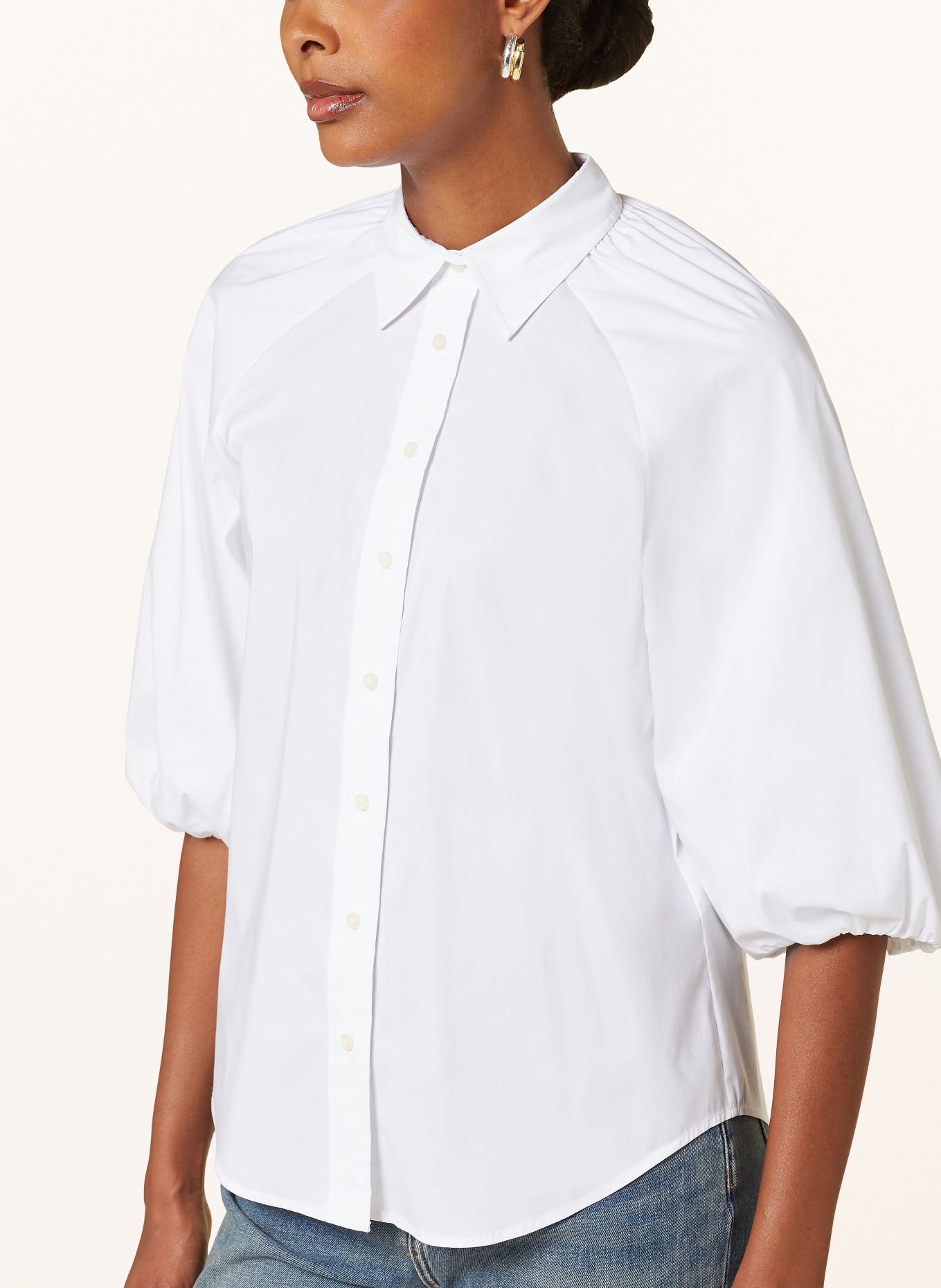 LAUREN RALPH LAUREN Shirt blouse with 3/4 sleeves, Color: WHITE (Image 4)