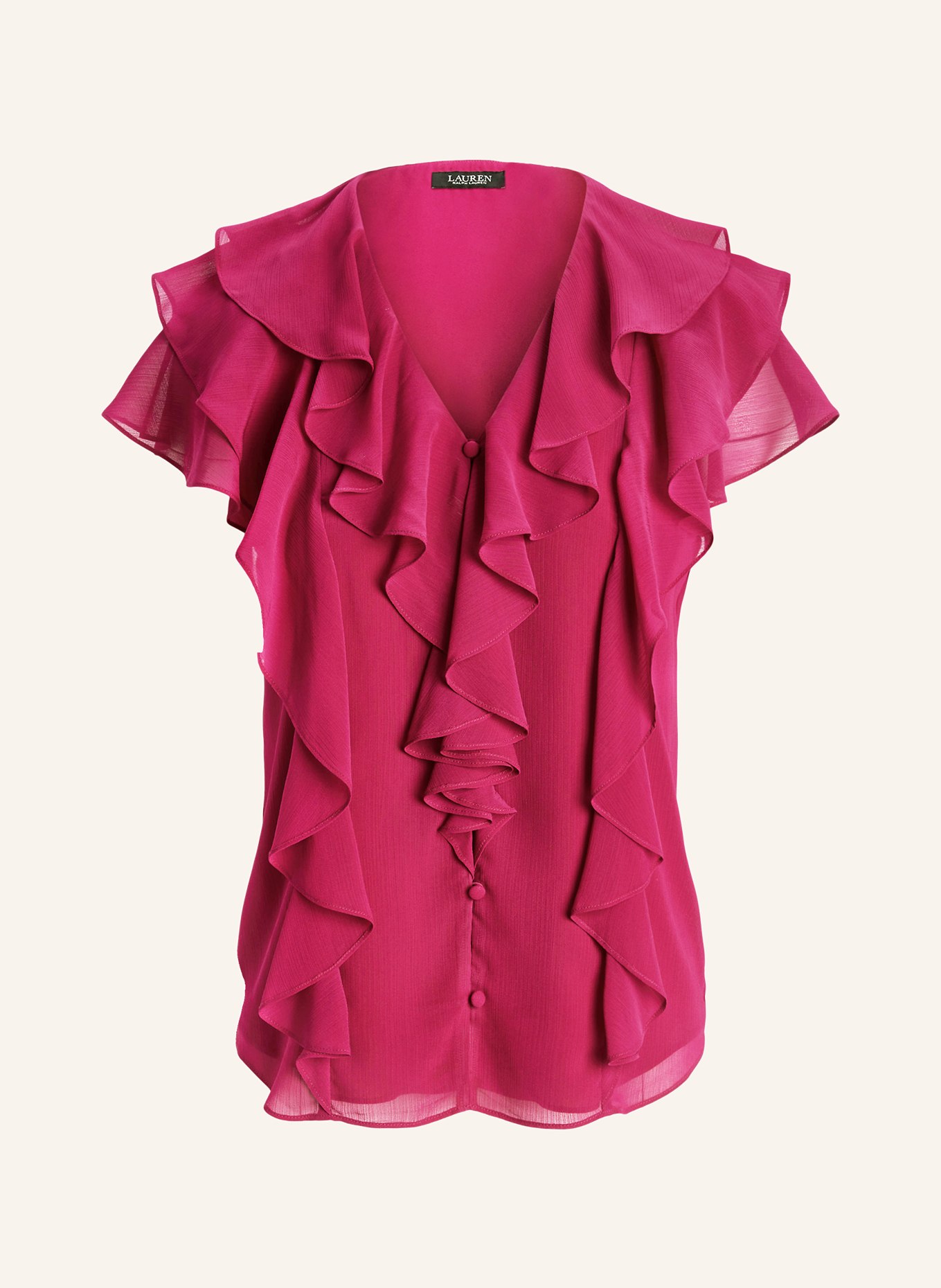 Blouse with ruffles in front of blouse online