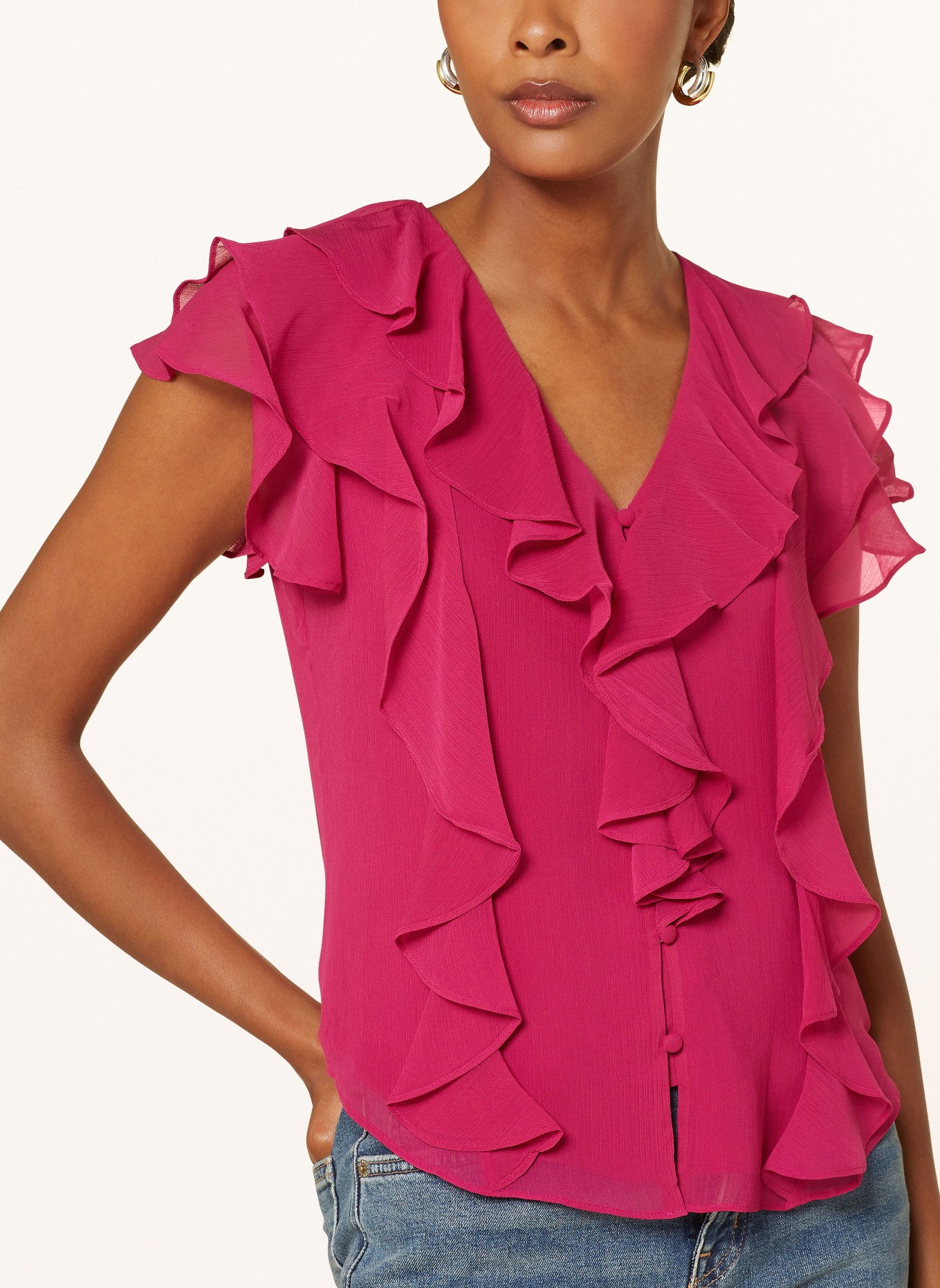 Ralph lauren ruffle top shop