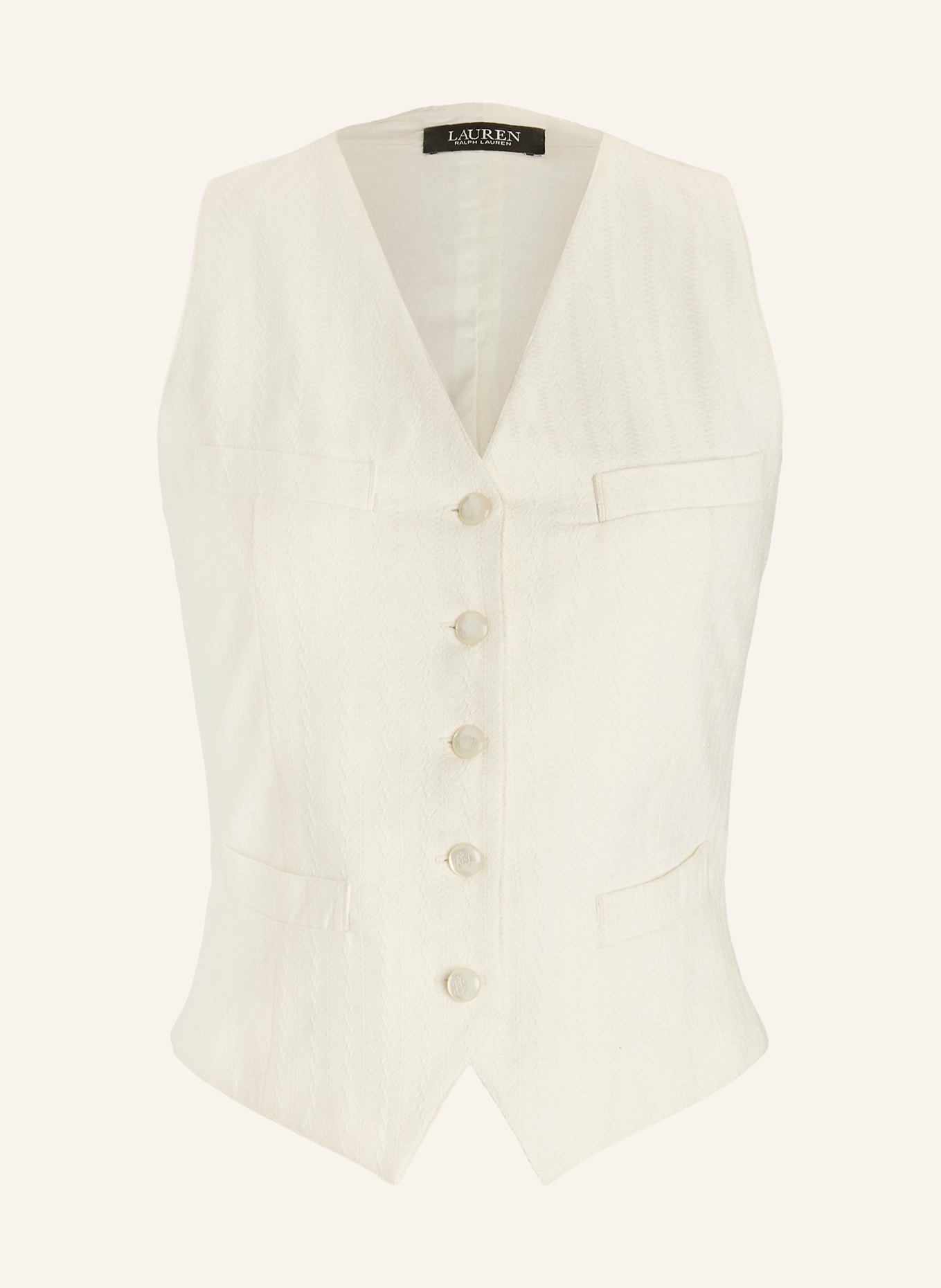 LAUREN RALPH LAUREN Blazer vest, Color: ECRU (Image 1)