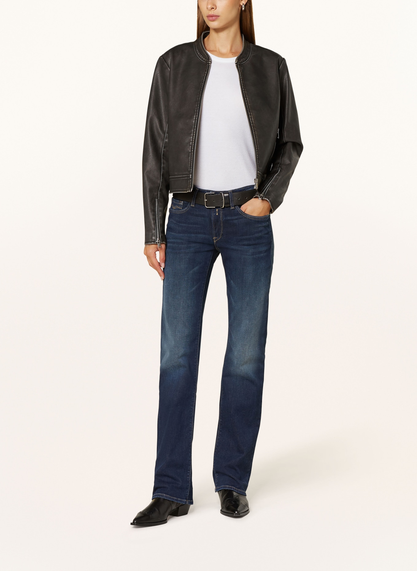 REPLAY Bootcut jeans, Color: 007 dark grey (Image 2)