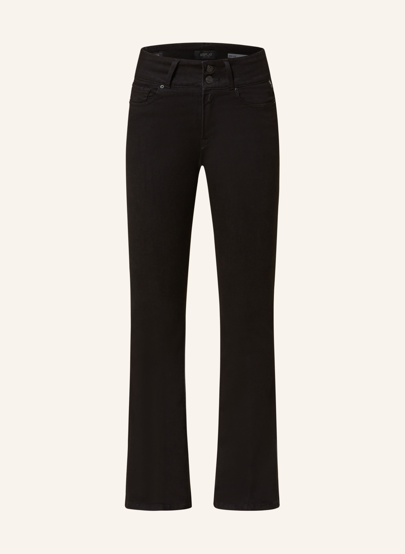 REPLAY Flared Jeans NEW LUZ, Farbe: 098 BLACK (Bild 1)