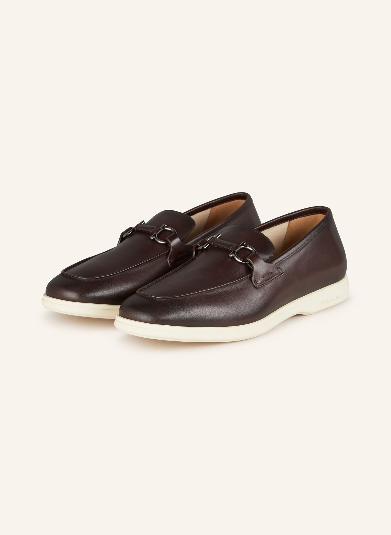 FERRAGAMO Loafersy COSIMO, Kolor: CIEMNOBRĄZOWY (Obrazek 1)