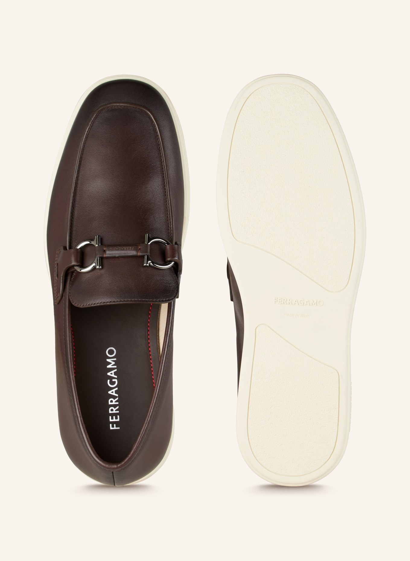 FERRAGAMO Loafersy COSIMO, Kolor: CIEMNOBRĄZOWY (Obrazek 5)