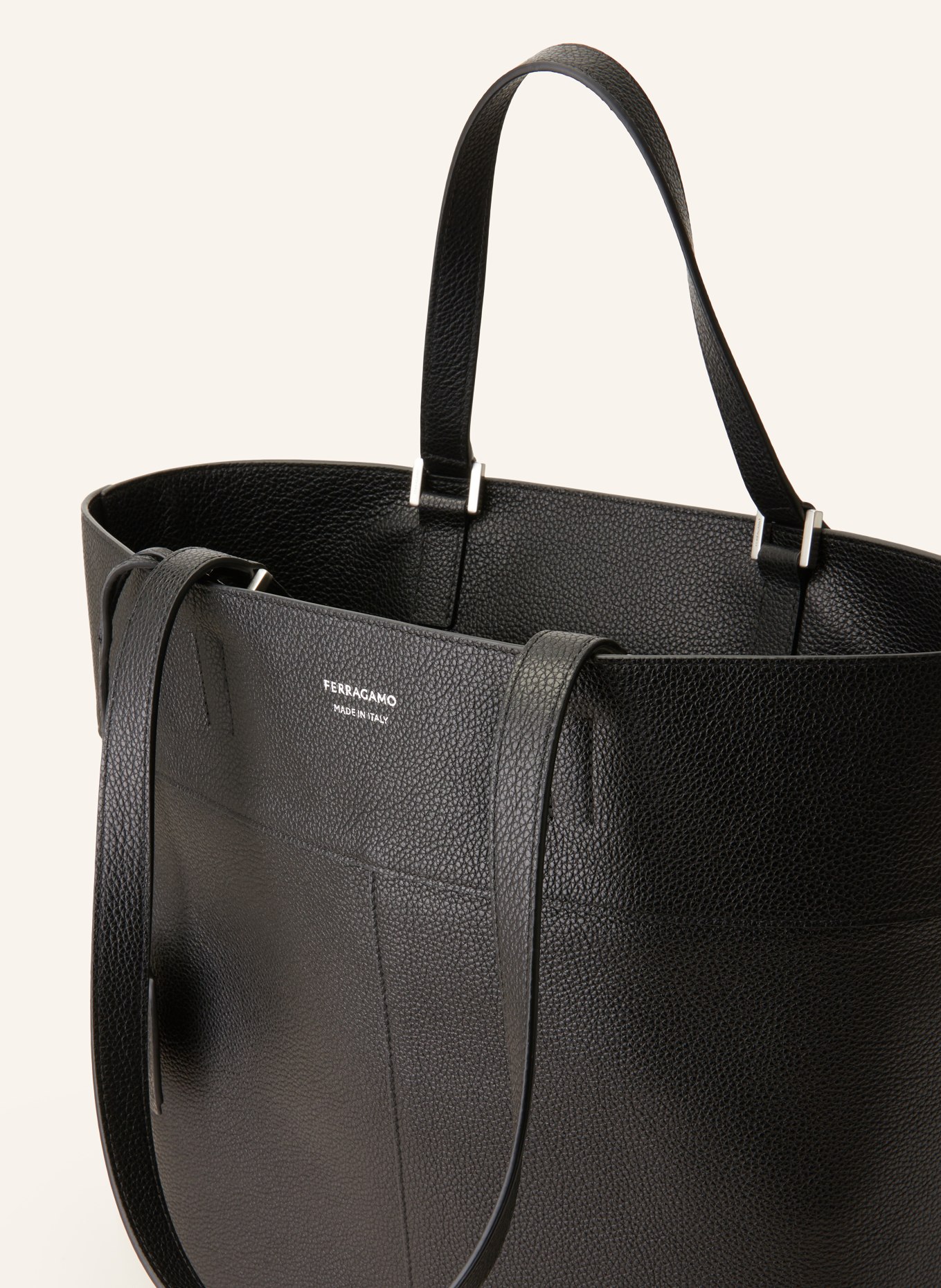 FERRAGAMO Shopper ITEMS TOTE, Farbe: SCHWARZ (Bild 3)