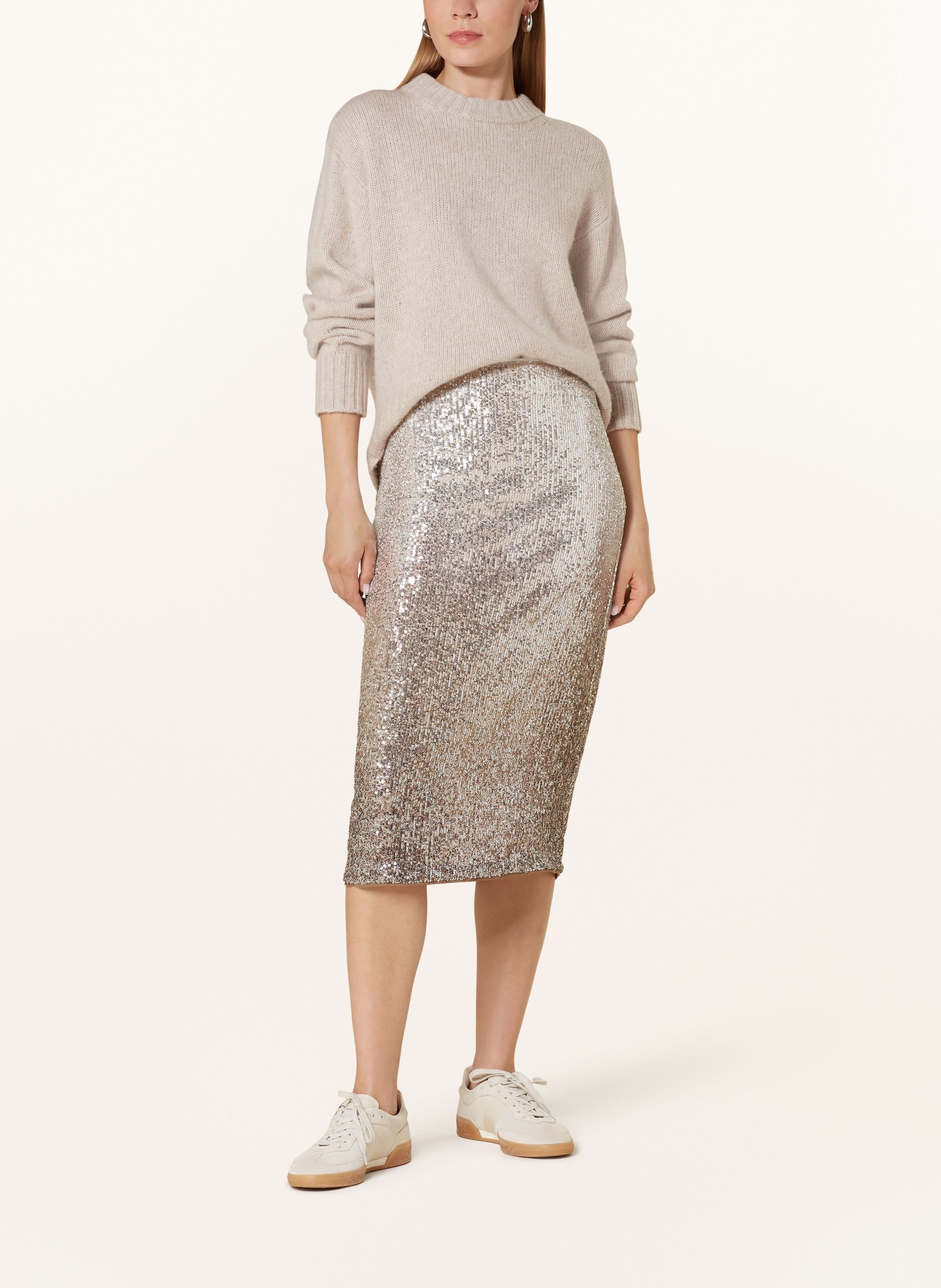 Princess GOES HOLLYWOOD Skirt with sequins, Color: CAMEL (Image 2)