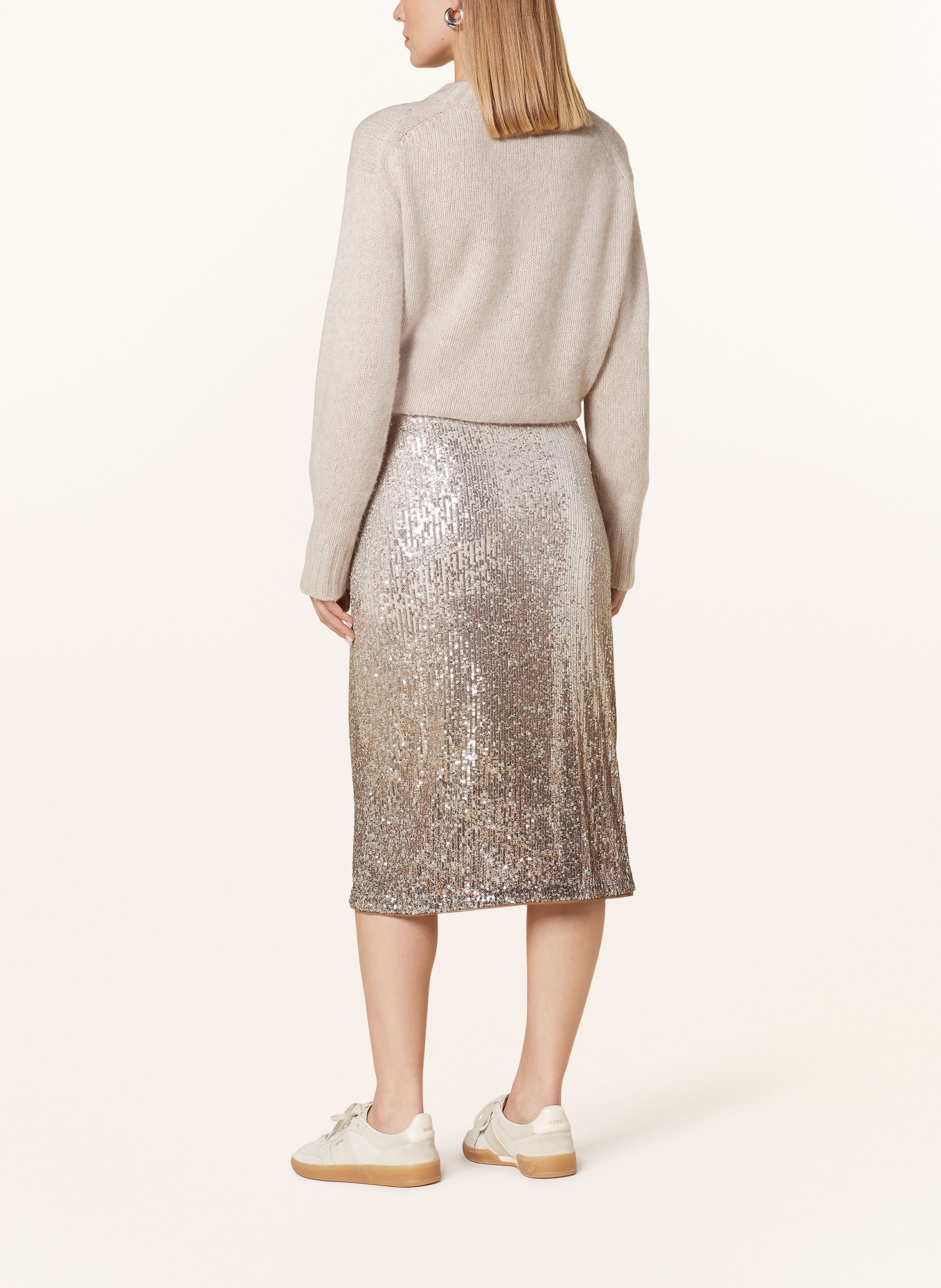 Princess GOES HOLLYWOOD Skirt with sequins, Color: CAMEL (Image 3)