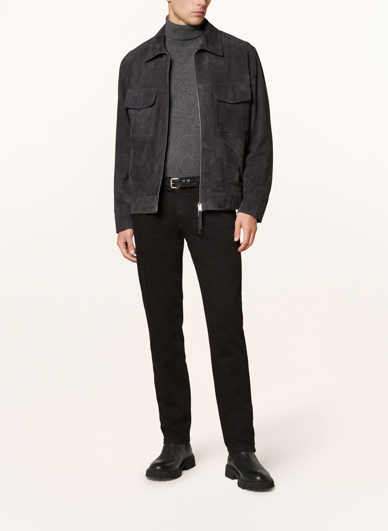 STROKESMAN'S Džíny Slim Fit, Barva: 6000 black (Obrázek 2)