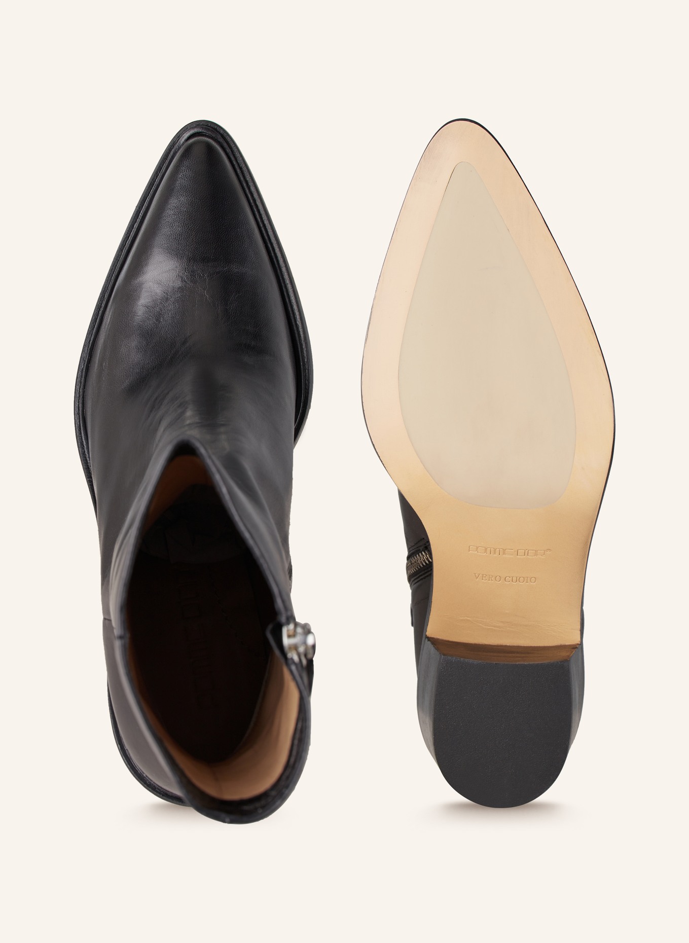 POMME D'OR Cowboy Boots JANE: BLACK