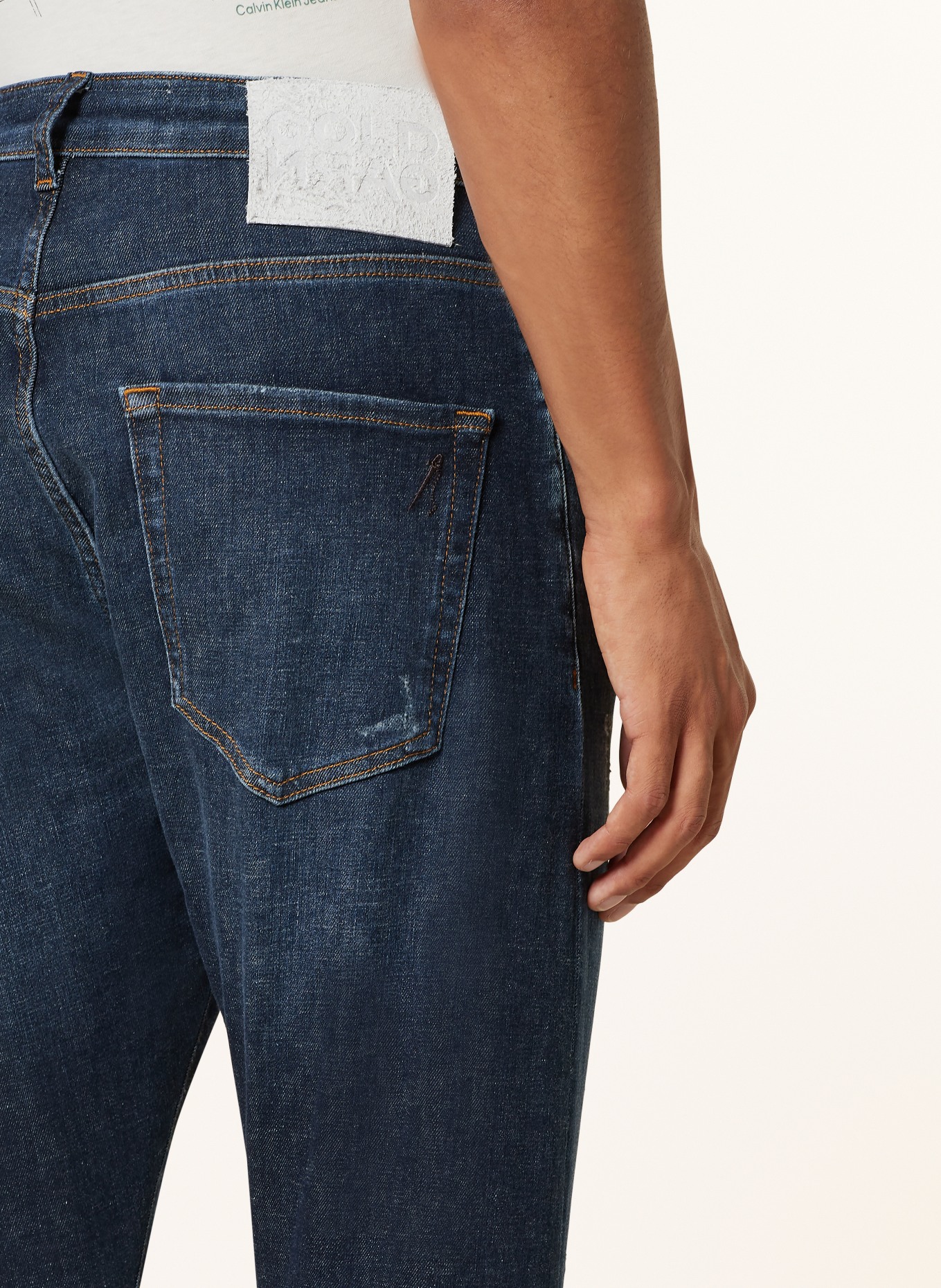 GOLDGARN DENIM Jeansy NECKARAU twisted cropped fit, Kolor: 1030 darkblue (Obrazek 6)