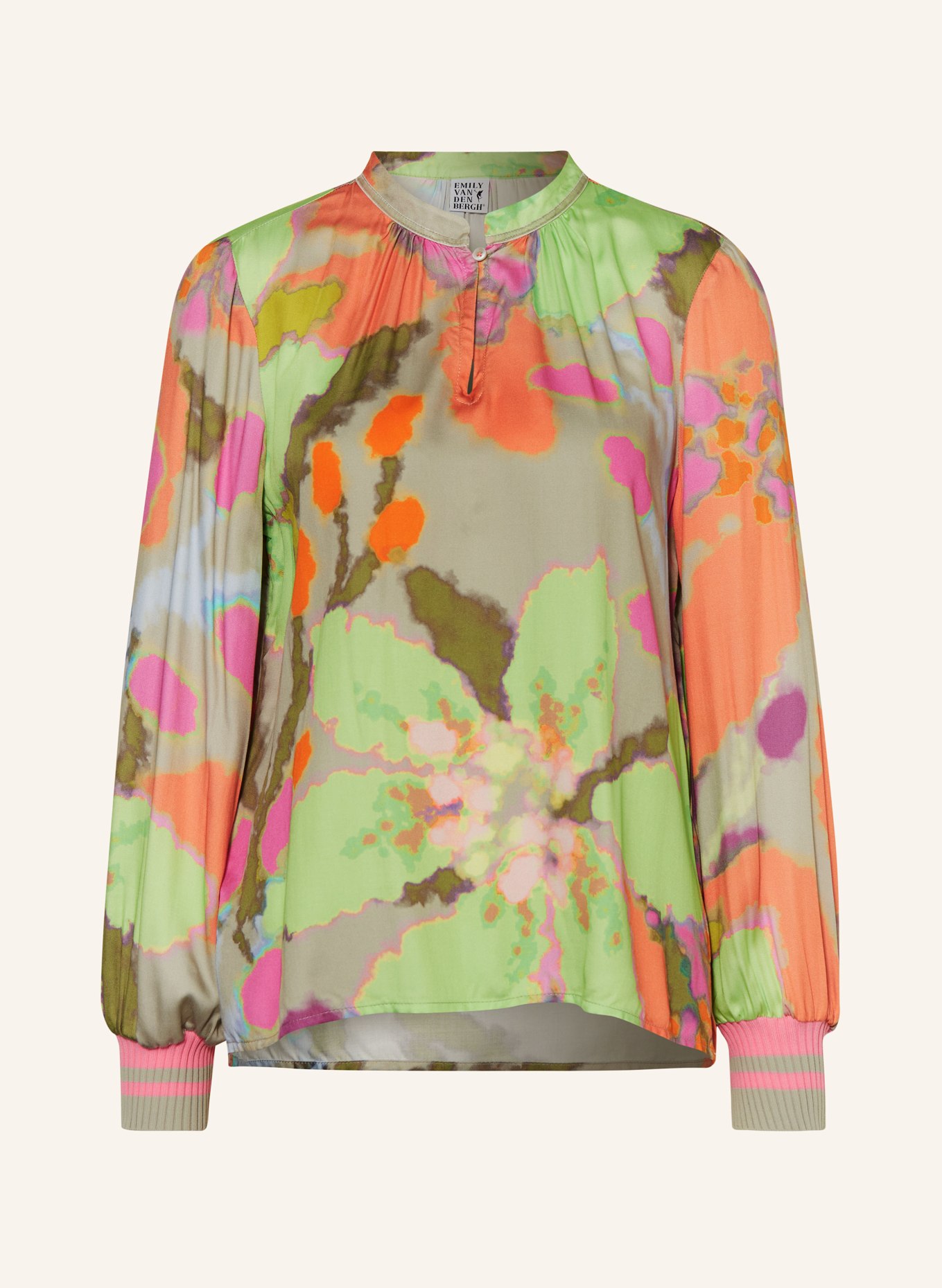 neutraler Versand durch Kompensation Blusenshirt, Blusenshirt aus Seide mit 3/4-Arm (Bild 1)