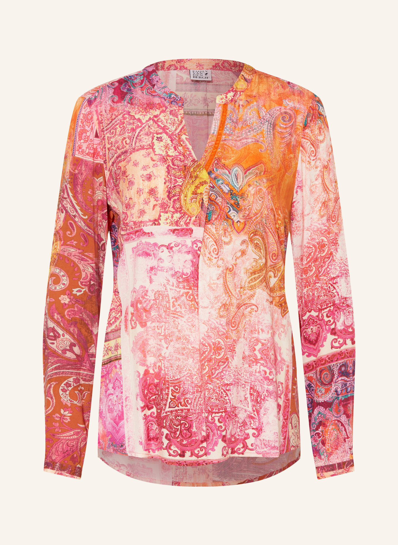 Emily VAN DEN BERGH Blusenshirt: PINK / ORANGE / WEISS