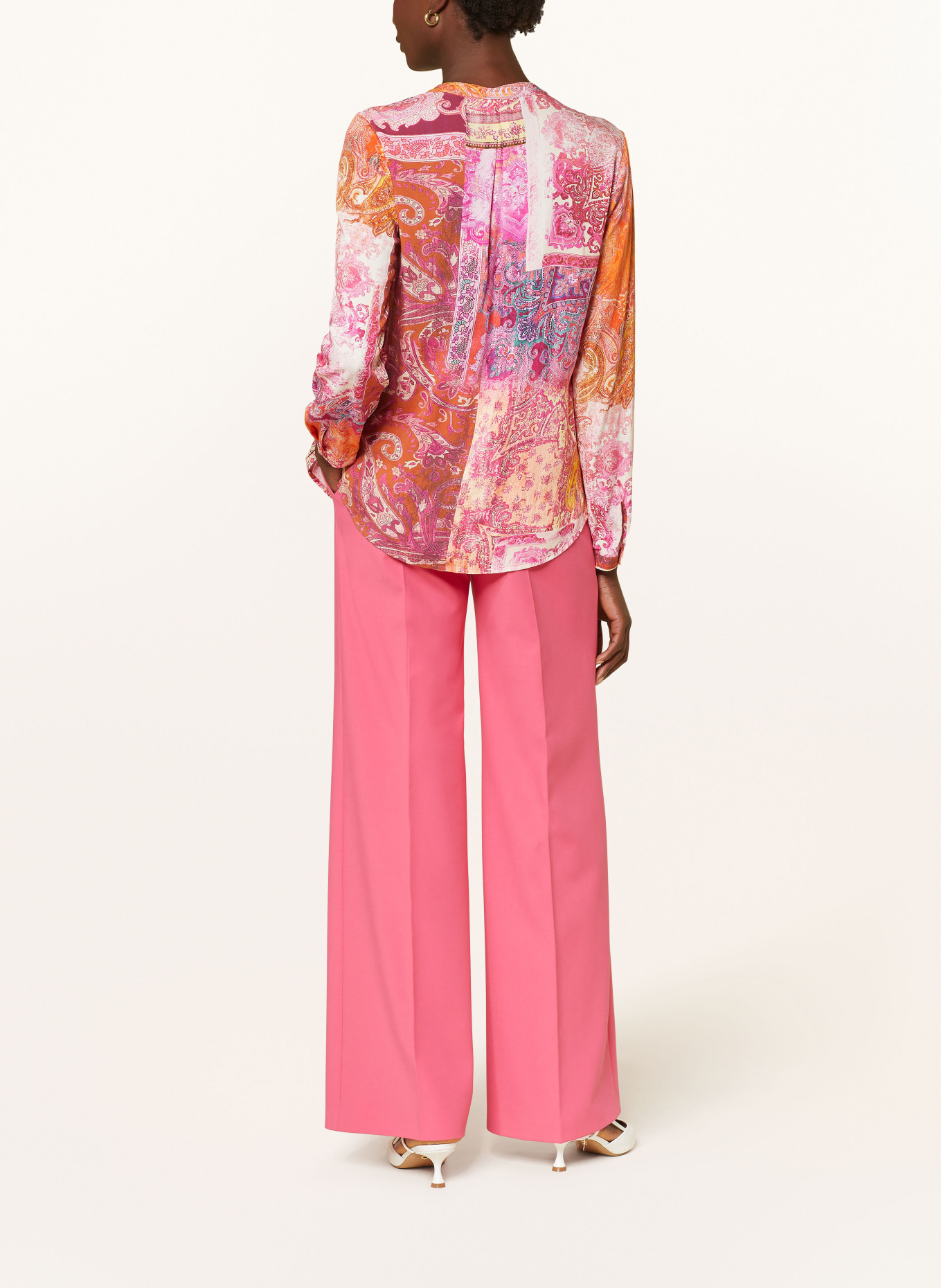 Emily VAN DEN BERGH Blusenshirt: PINK / ORANGE / WEISS