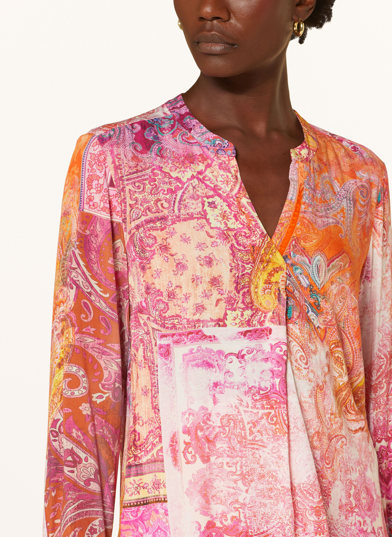 Emily VAN DEN BERGH Blusenshirt: PINK / ORANGE / WEISS