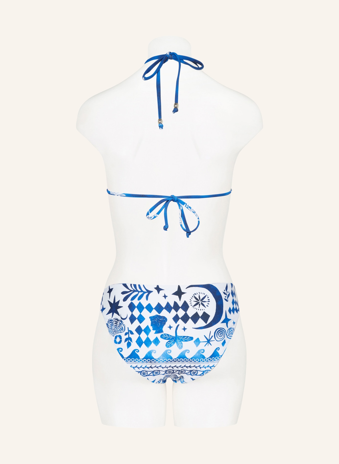 SEAFOLLY Triangle bikini top CORFU reversible: WHITE / BLUE