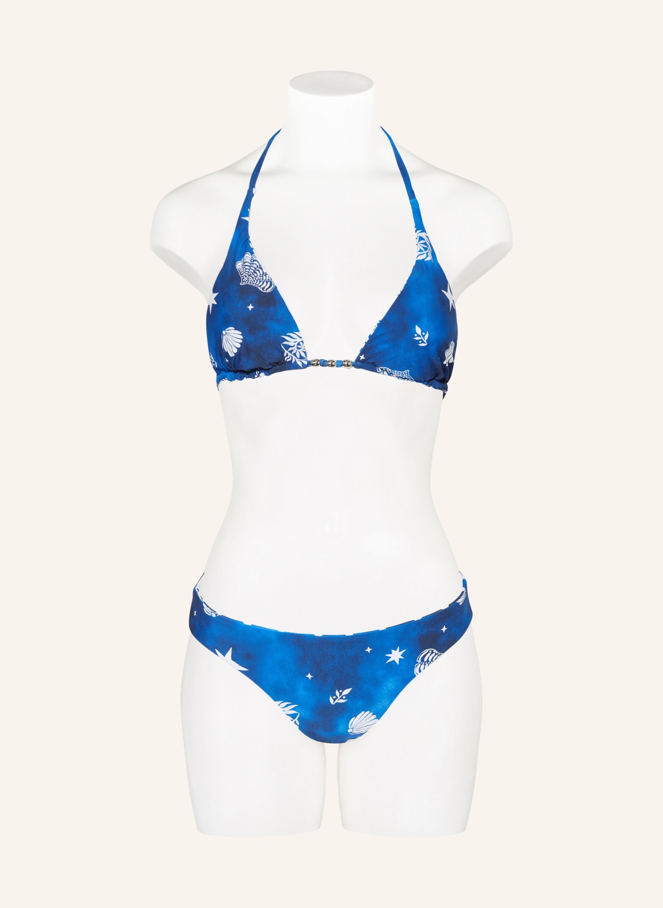 SEAFOLLY Triangle bikini top CORFU reversible: WHITE / BLUE