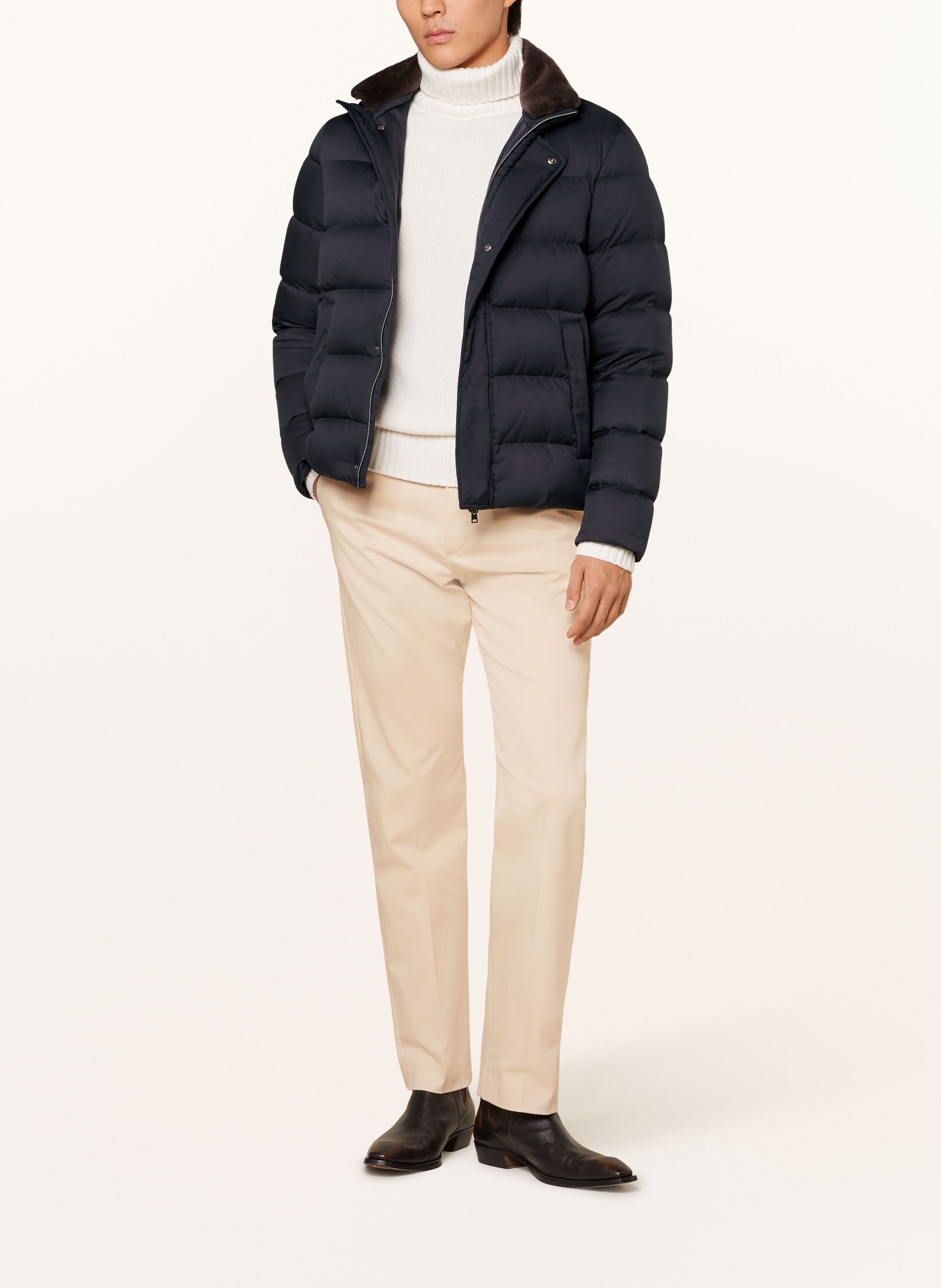 【送料&関税込】Herno Dark Blue Polyester Down Jacket Herno Down Jacket Membrane Polyester/viscose Blue Blu 9200