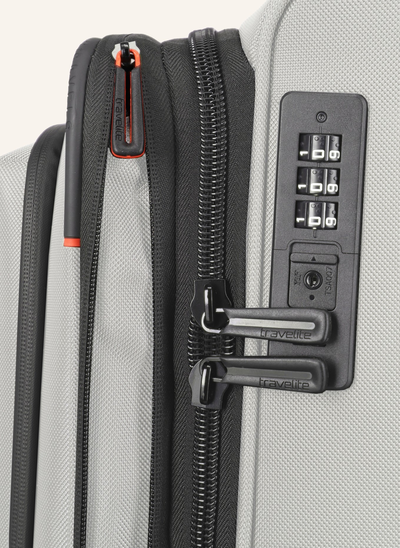 travelite Trolley CROSSLITE L: HELLGRAU / SCHWARZ