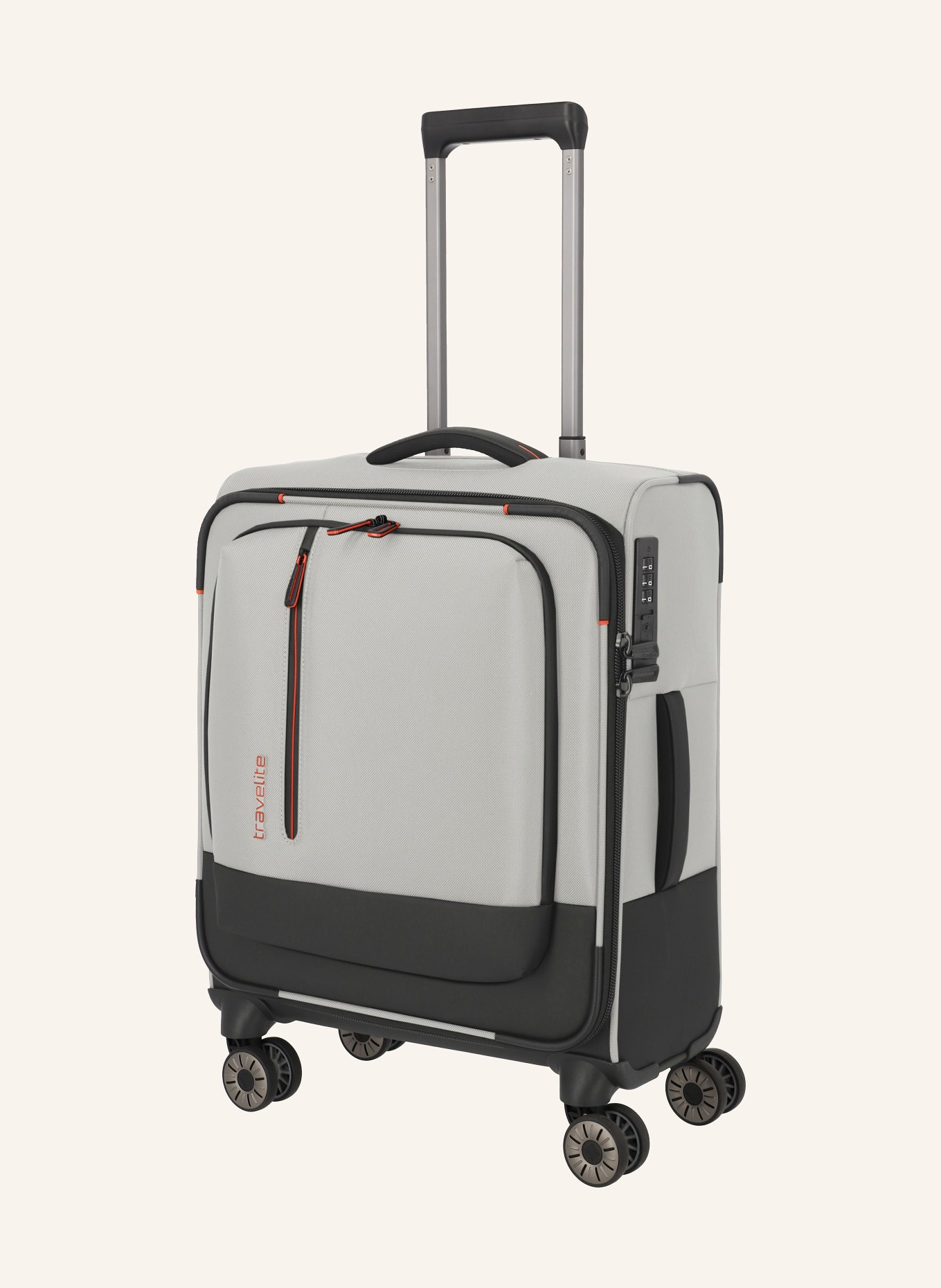 travelite Trolley CROSSLITE S: HELLGRAU / SCHWARZ